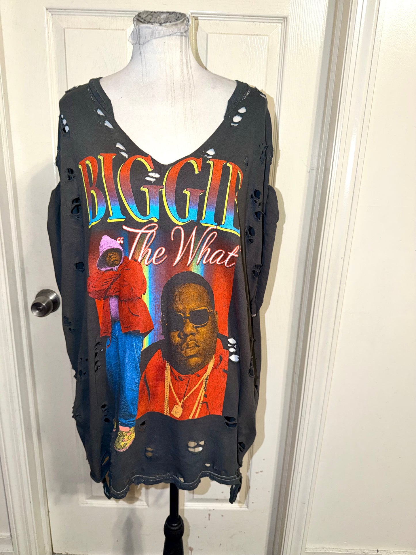 Biggie Smalls Oversized Distressed Tee (as is)