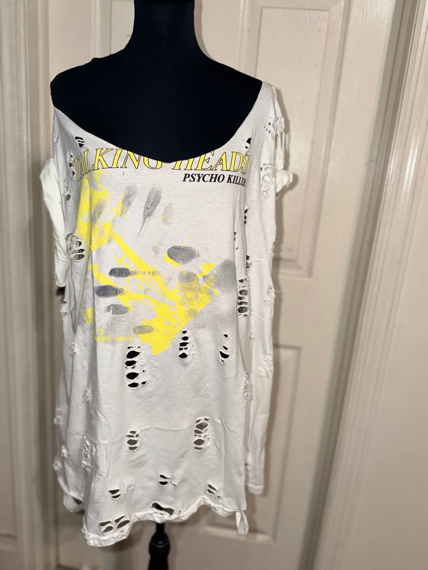 The Talking Heads Oversized Distressed Tee