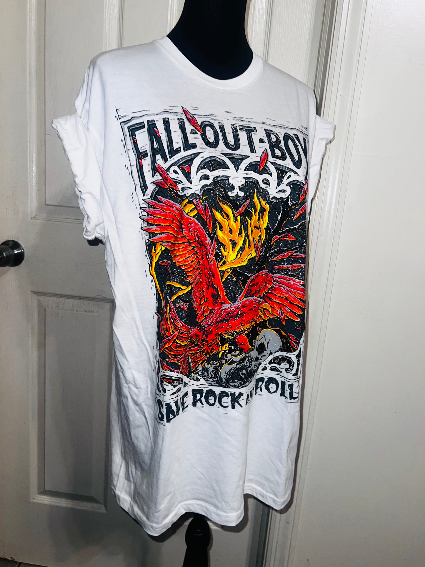 Fall Out Boy Oversized Distressed Tee