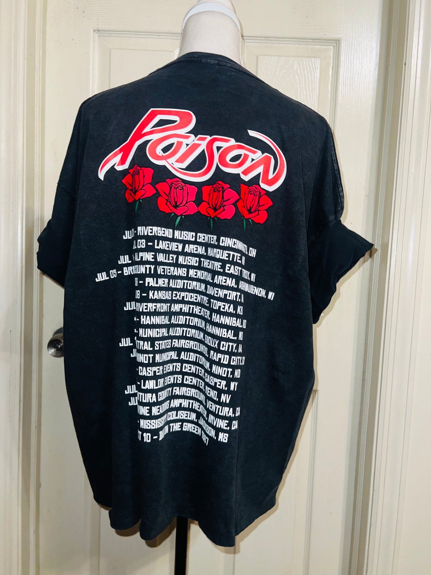 Poison Double Sided Oversized Distressed Tee