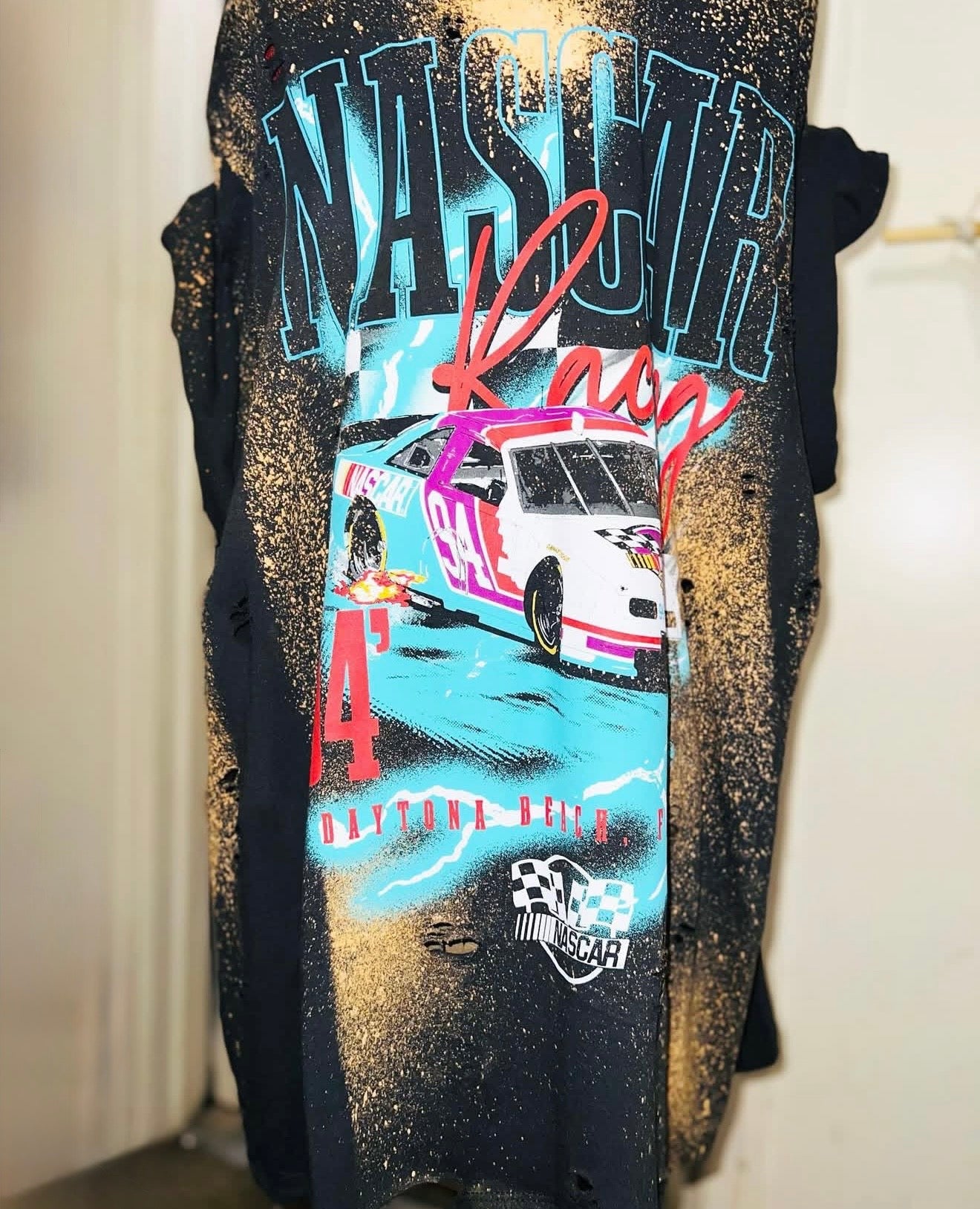 NASCAR Oversized Distressed Tee