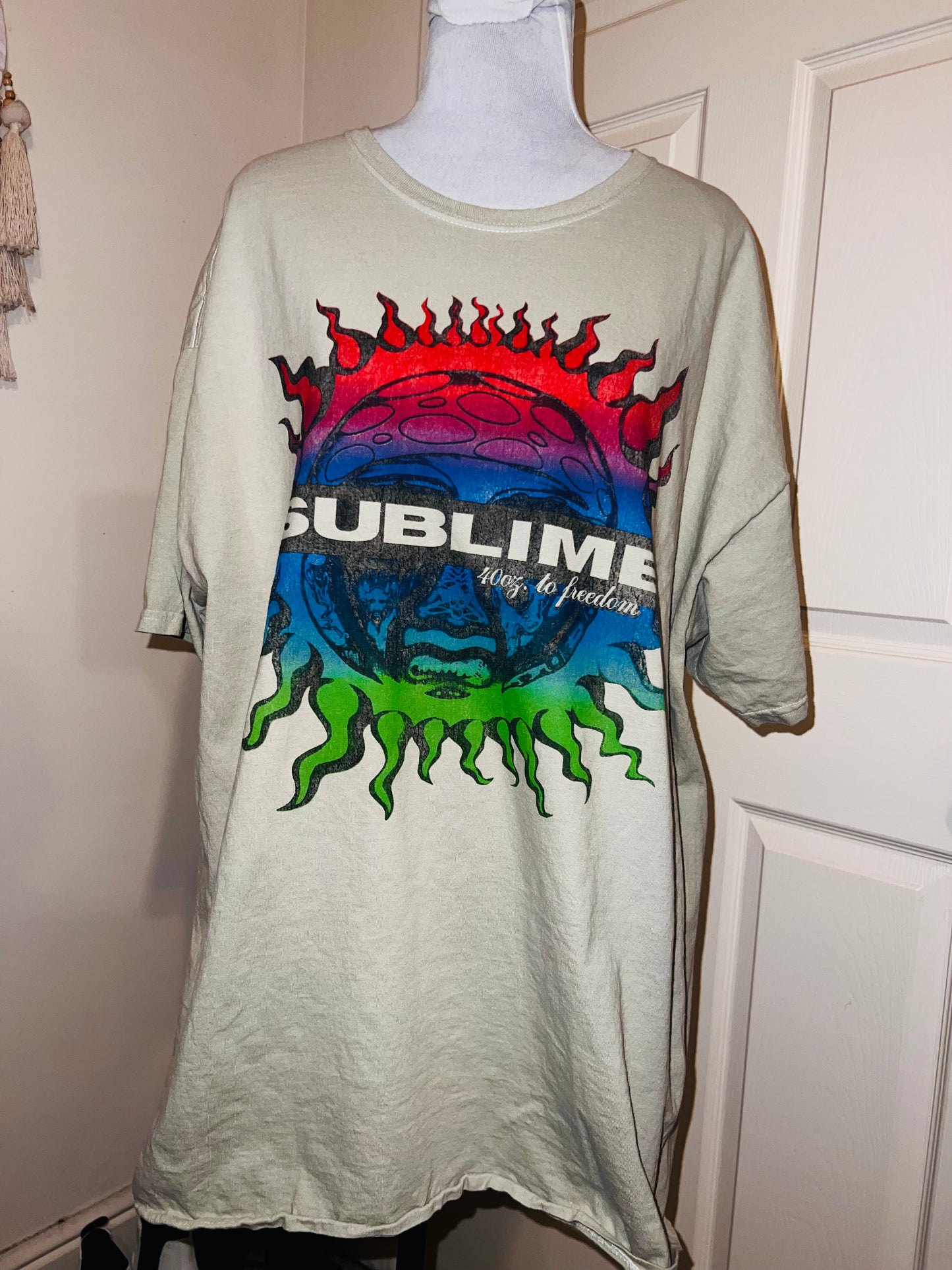 Sublime Double Sided Oversized Distressed Tee