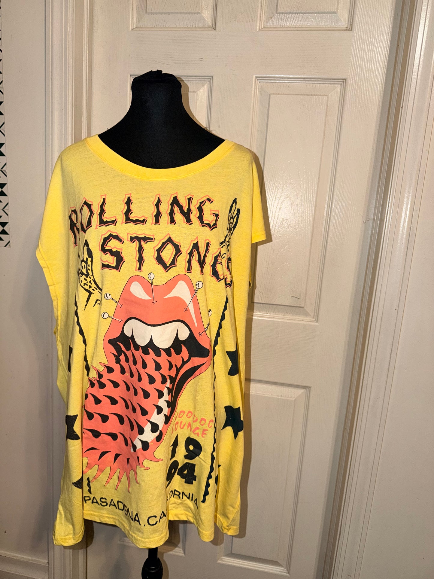 The Rolling Stones Oversized Distressed Tank
