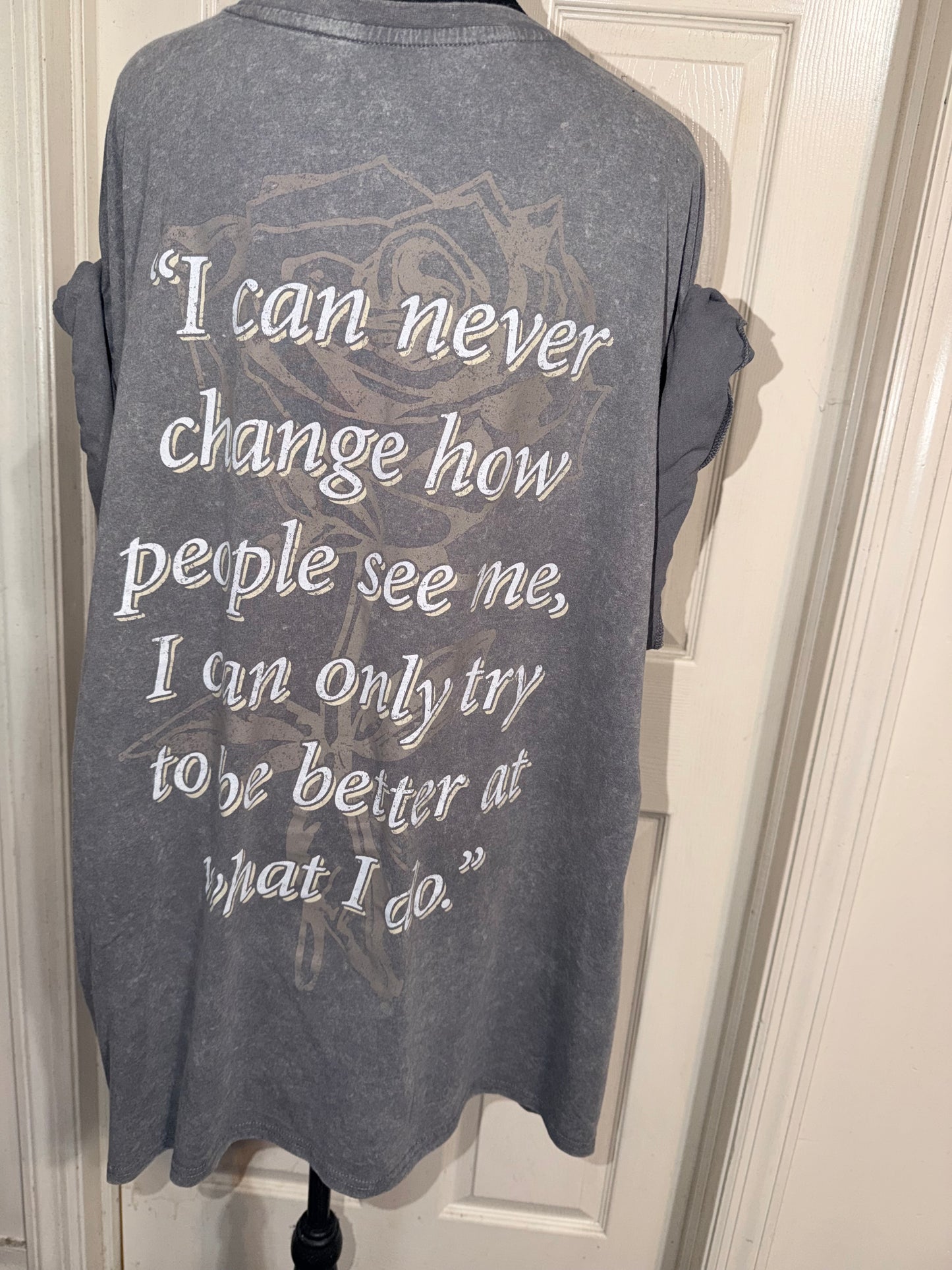 Tupac Double Sided Oversized Distressed Tee