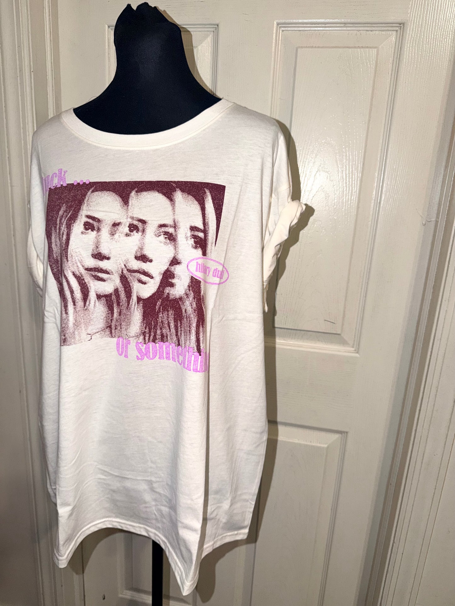 Hilary Duff Distressed Tee
