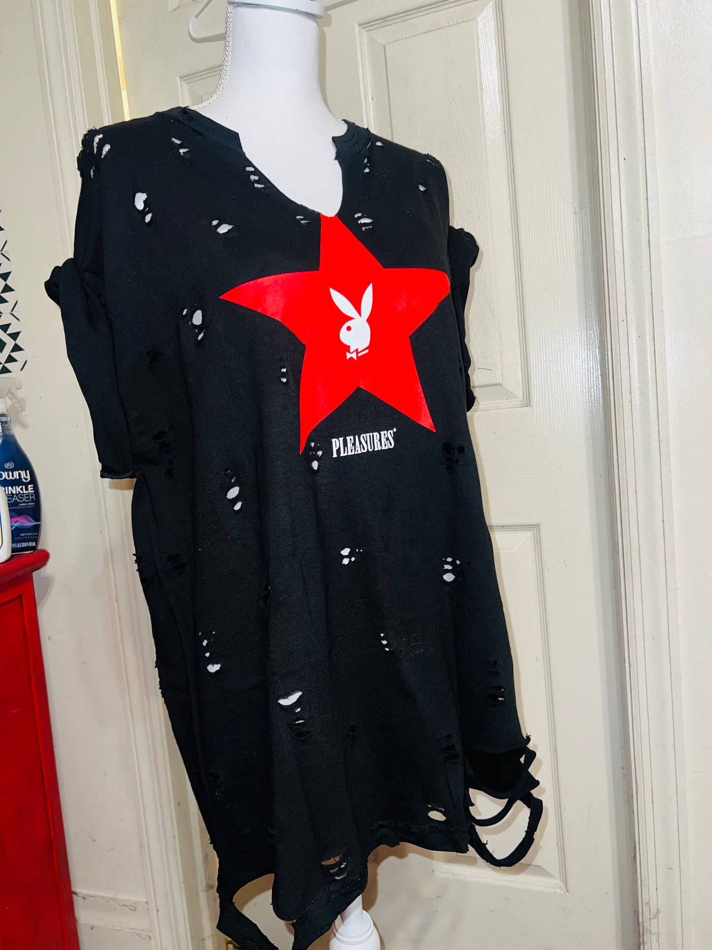 Playboy Oversized Distressed Tee