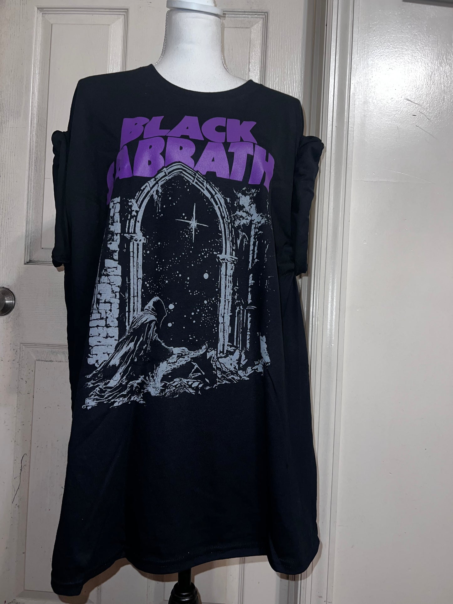 Black Sabbath Oversized Distressed Tee