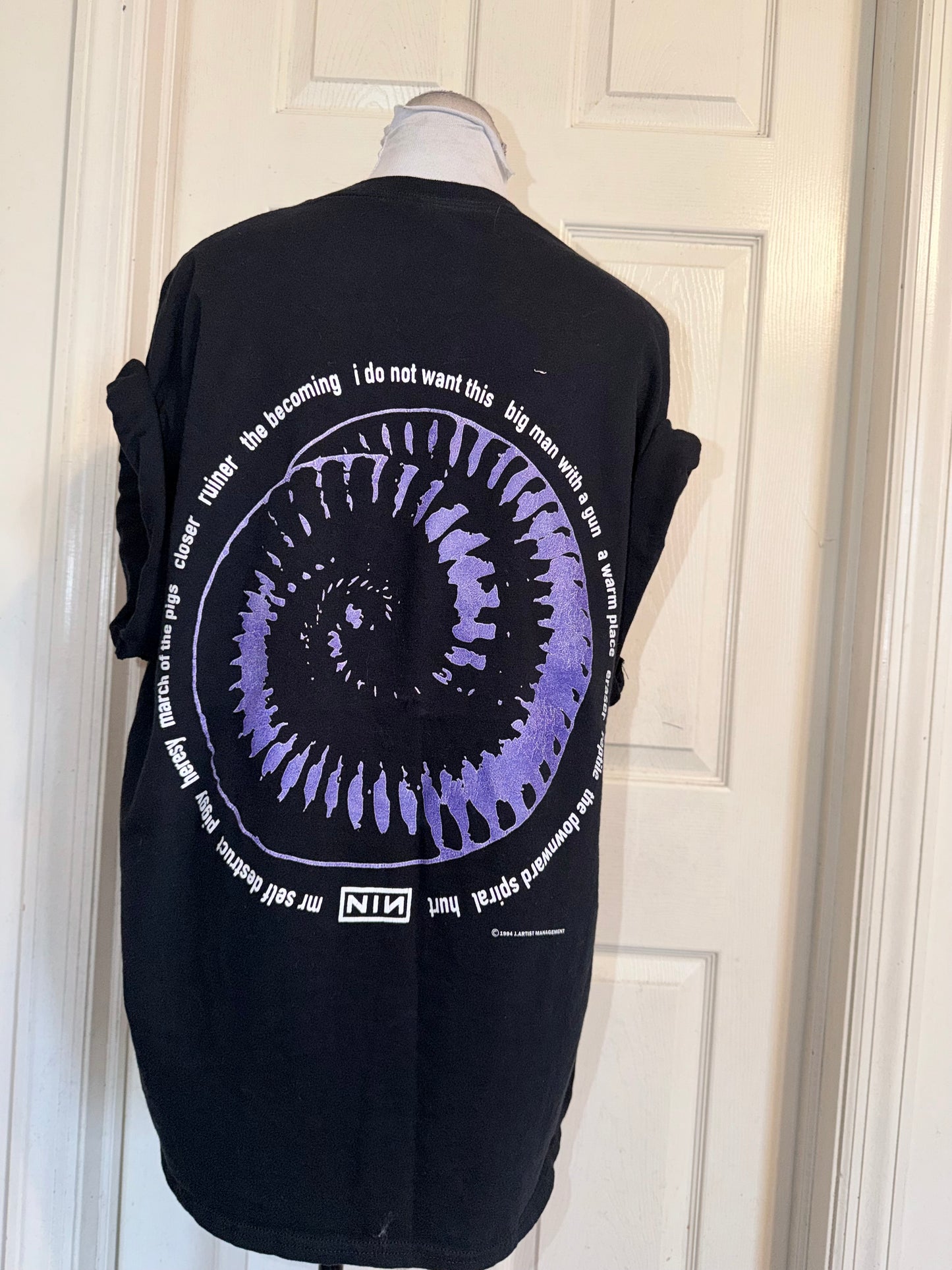 Nine Inch Nails Double Sided Oversized Distressed Tee