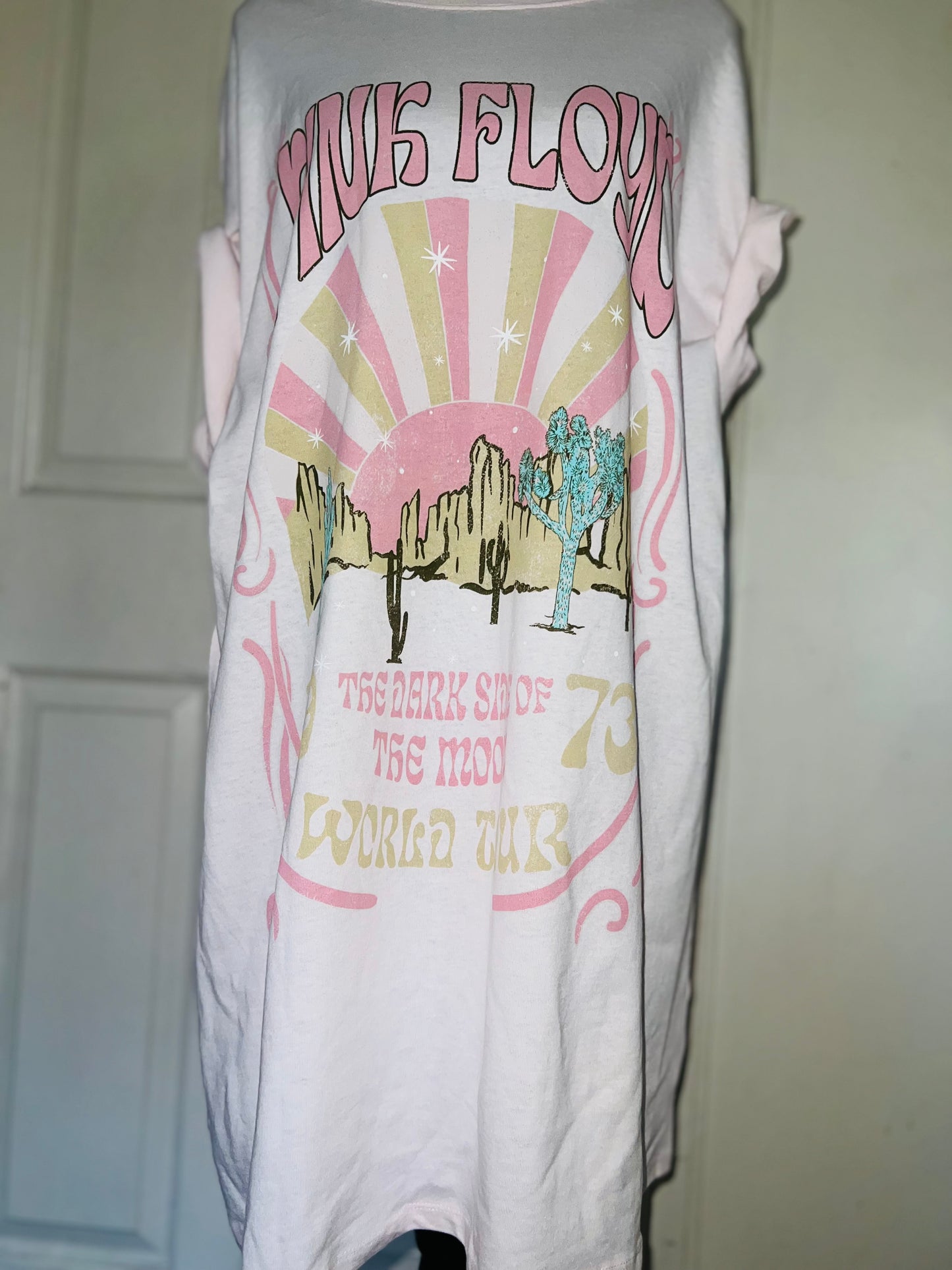 Pink Floyd Oversized Distressed Dress