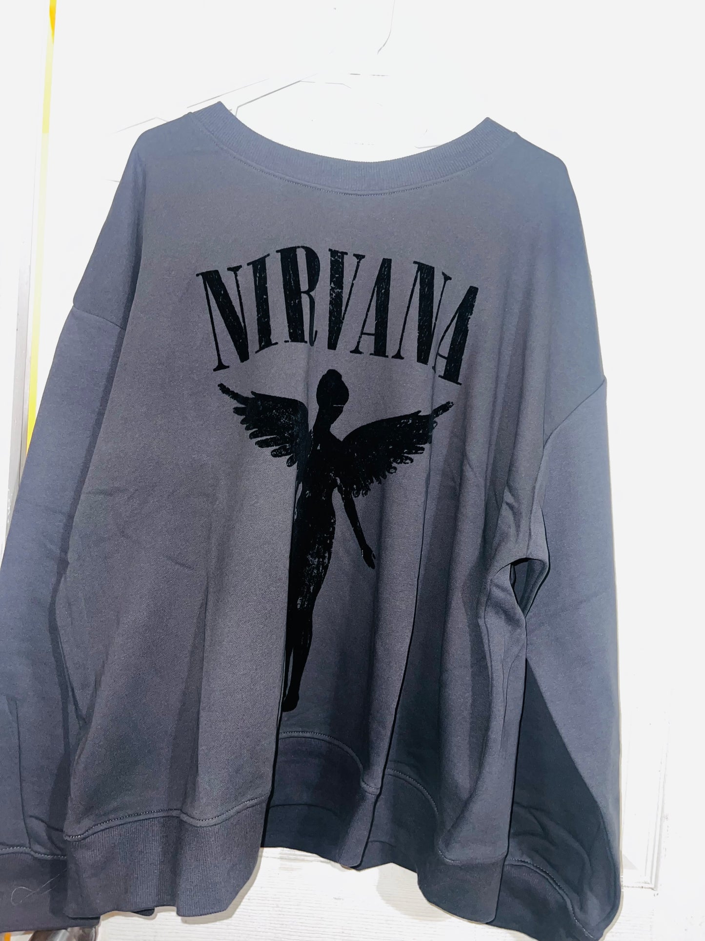 Nirvana Oversized Distressed Sweatshirt