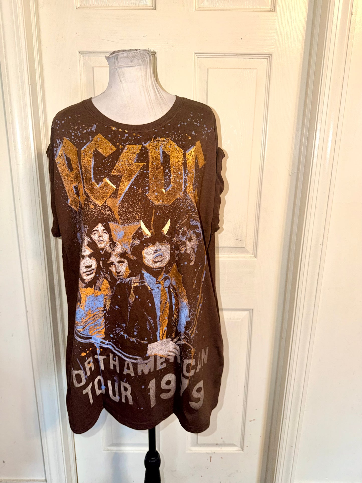 AC/DC Double Sides Oversized Tee