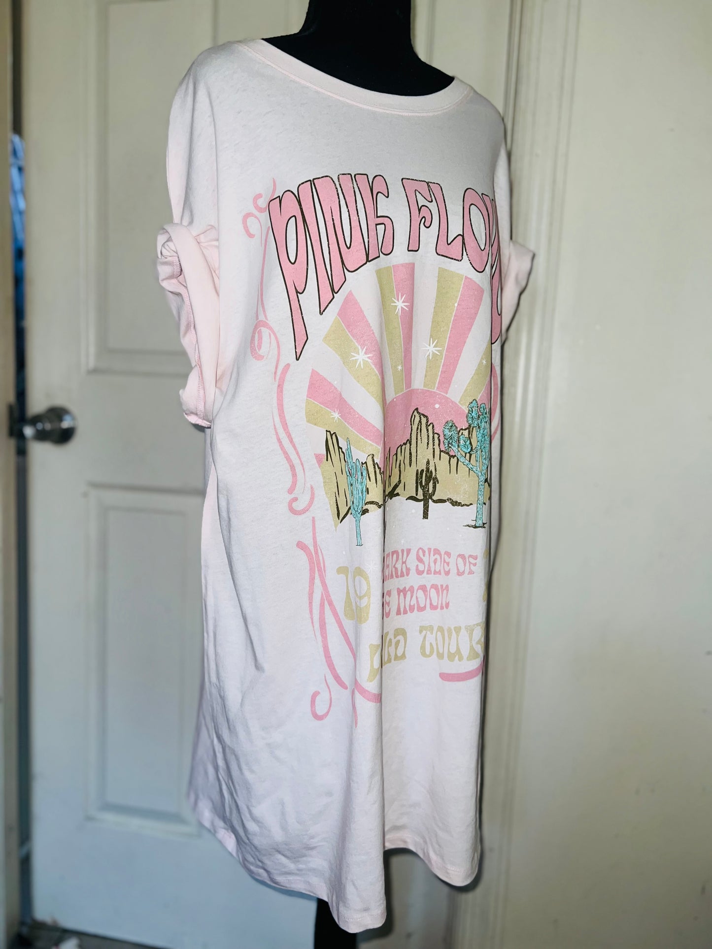 Pink Floyd Oversized Distressed Dress