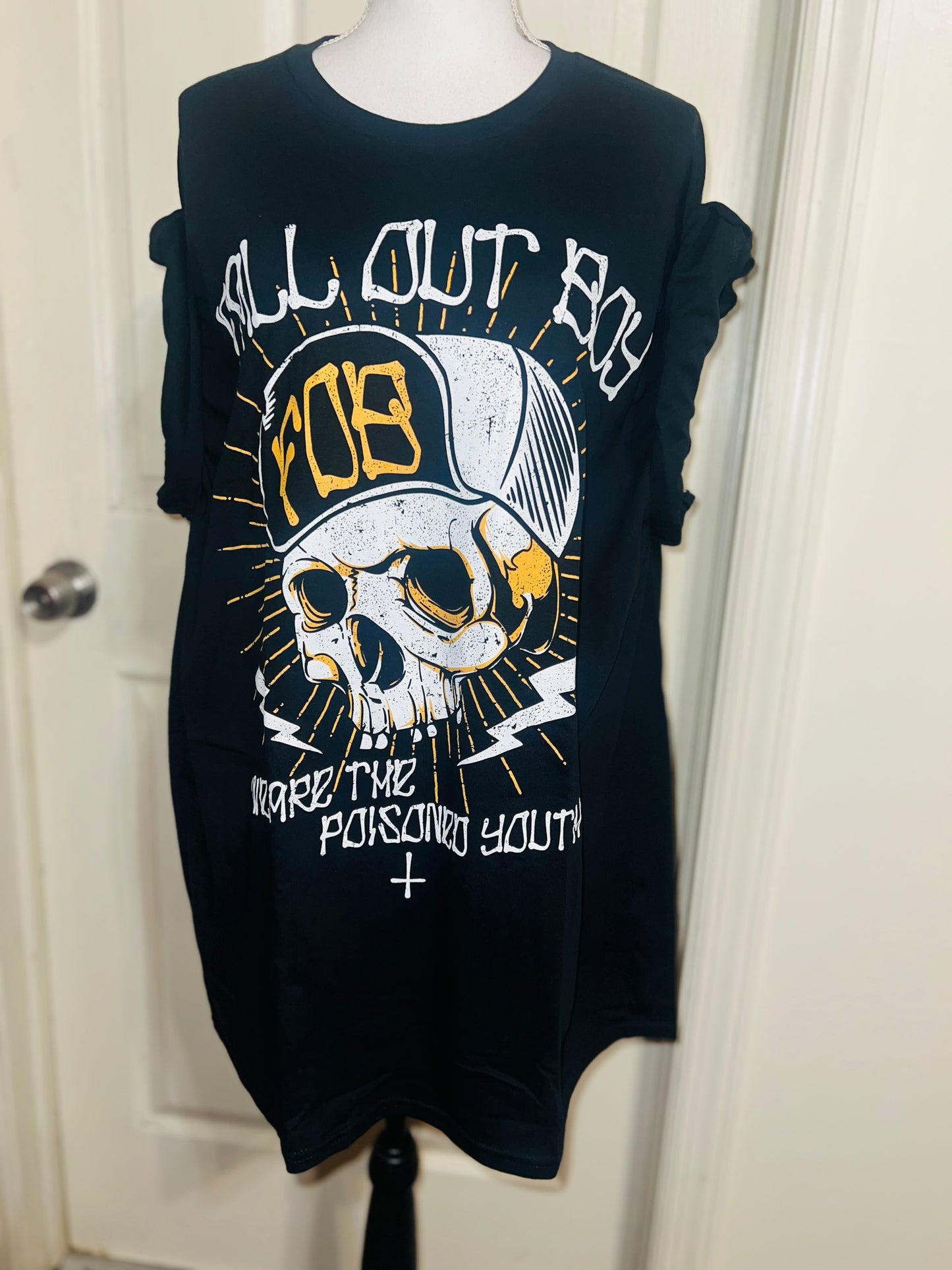 Fall Out Boy Oversized Distressed Tee