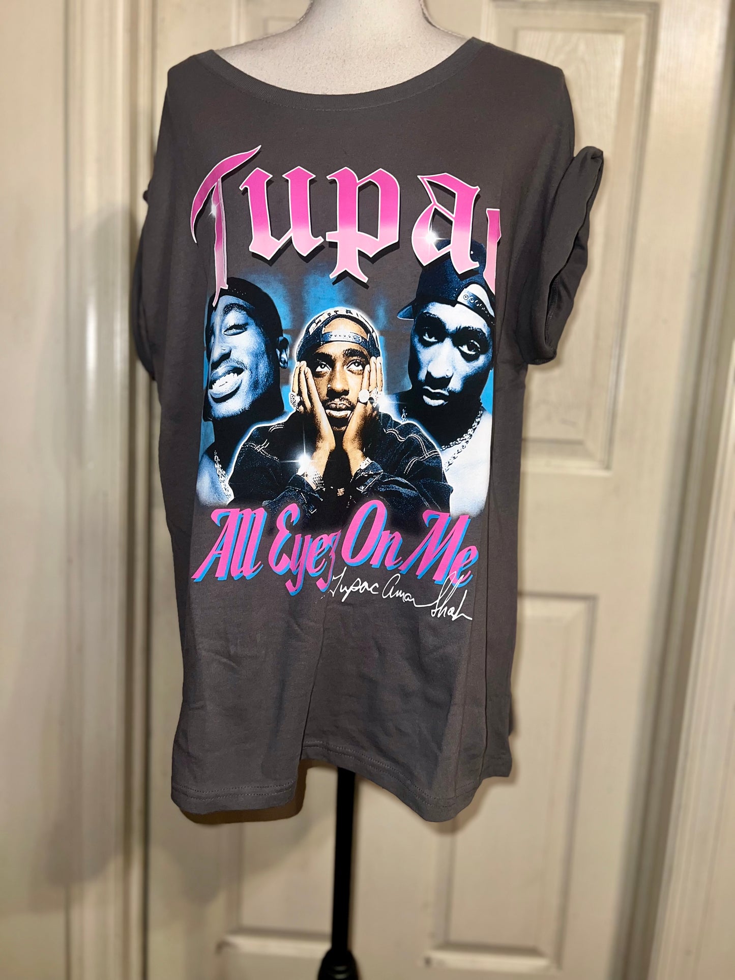 Tupac Oversized Distressed Tee