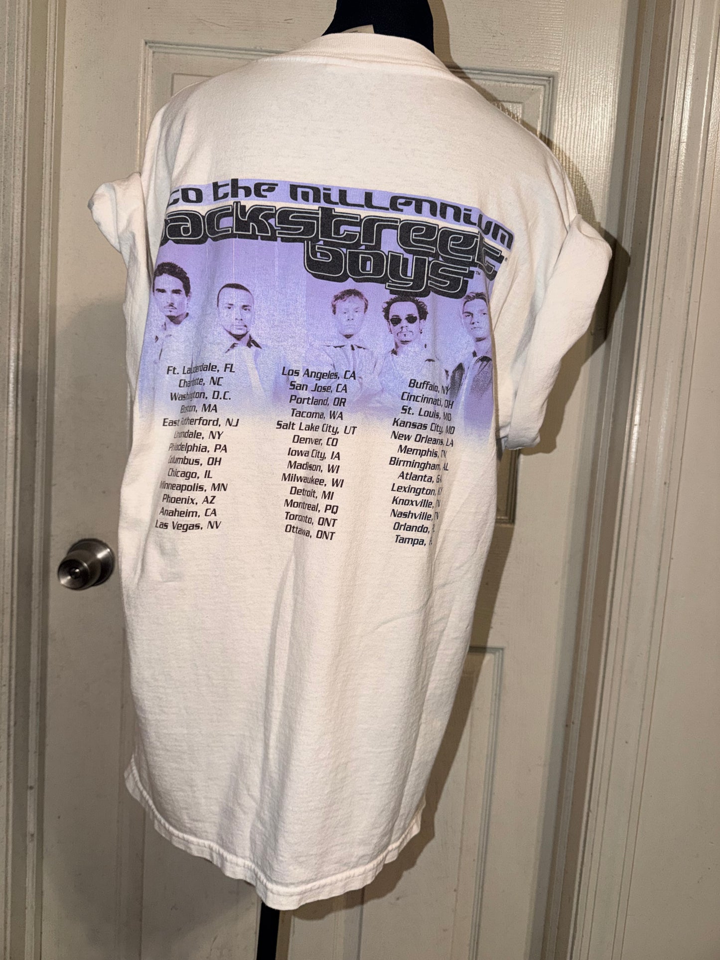 Backstreet Boys Vintage Double Sided Distressed Tee