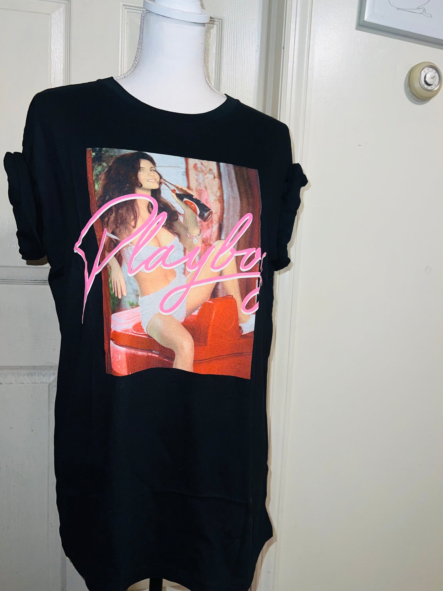 Playboy 1993 Cover Oversized Distressed Tee