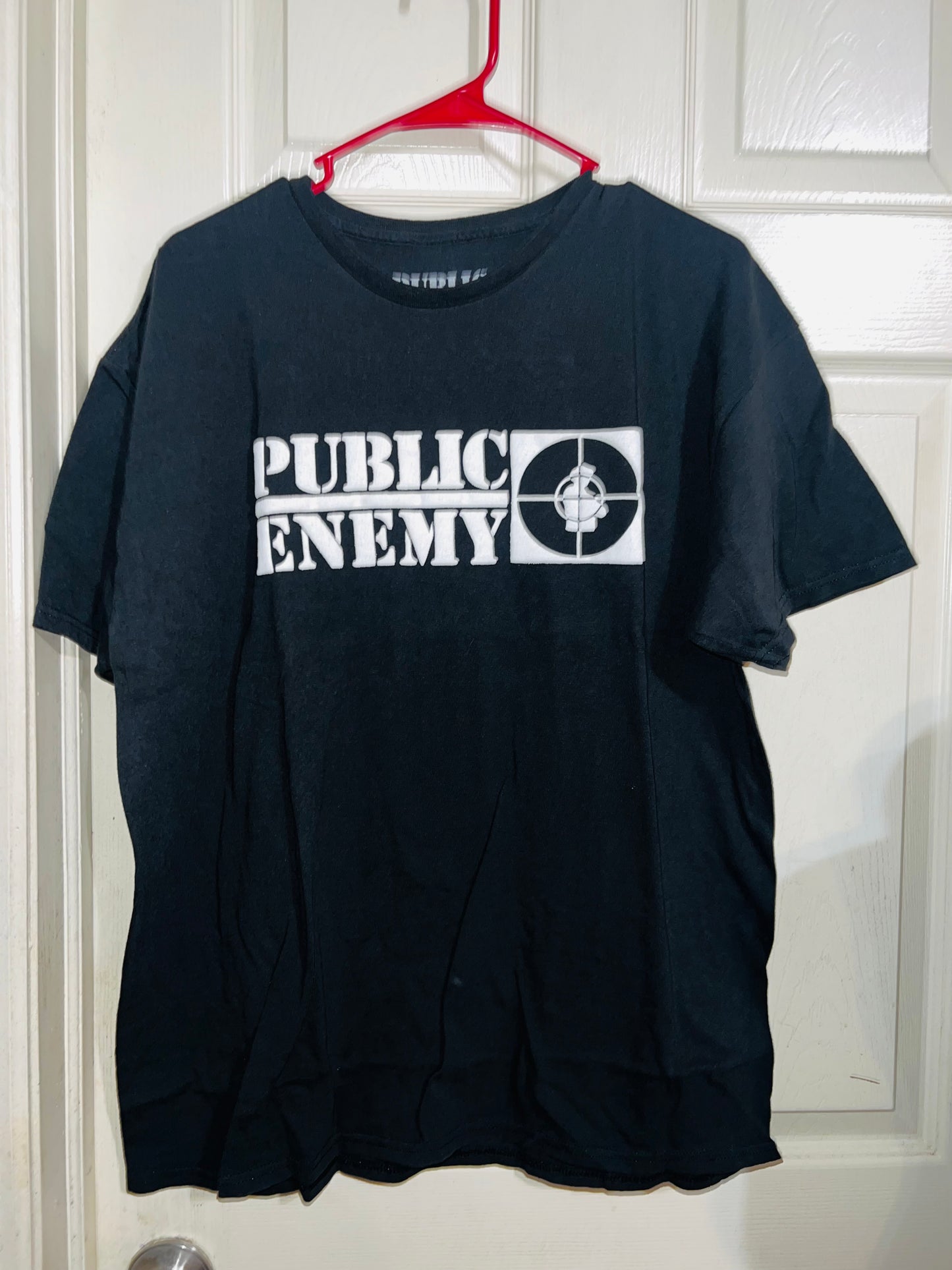 Public Enemy Oversized Double Sided Distressed Tee