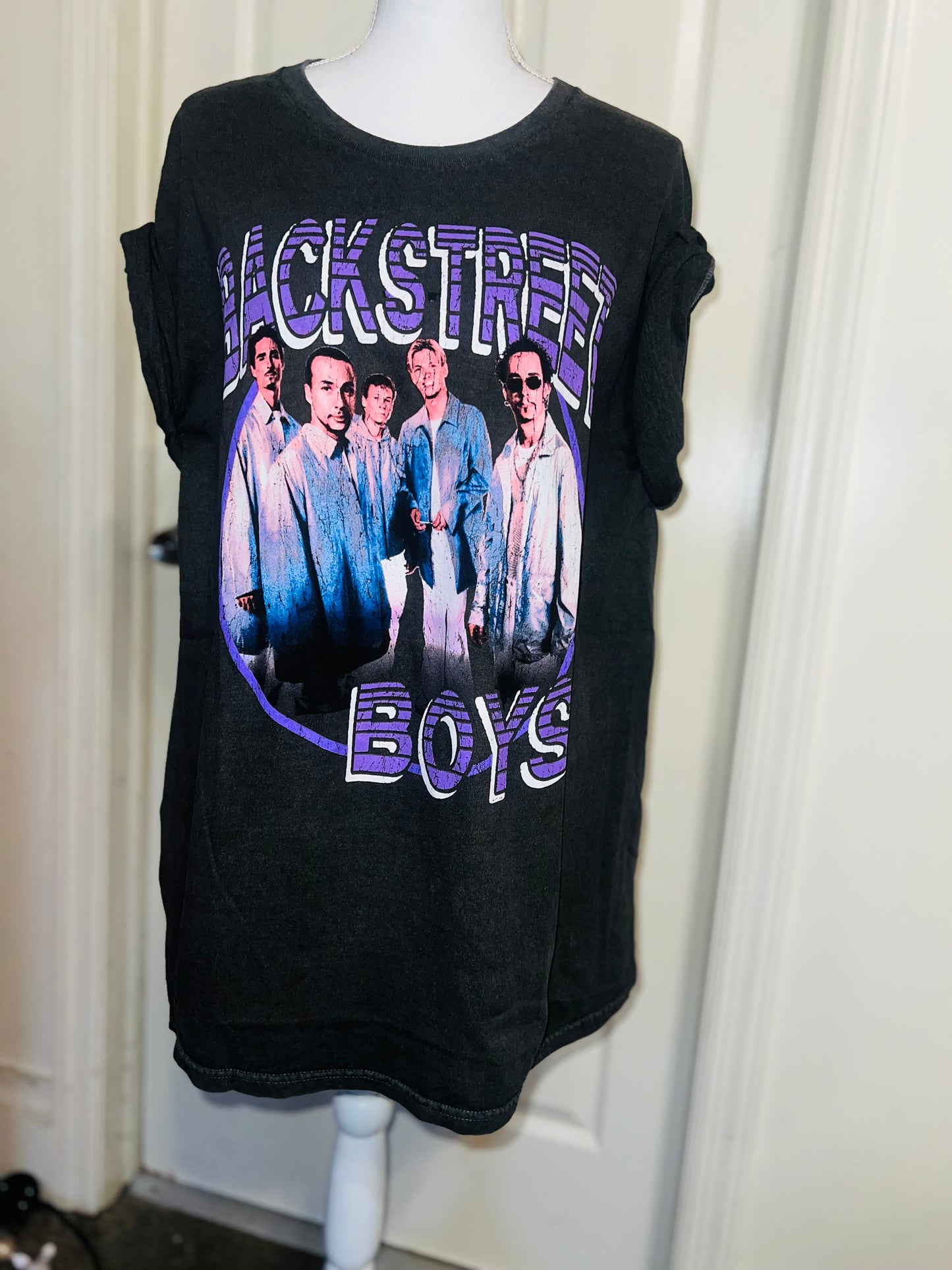 Backstreet Boys Oversized Distressed Tee