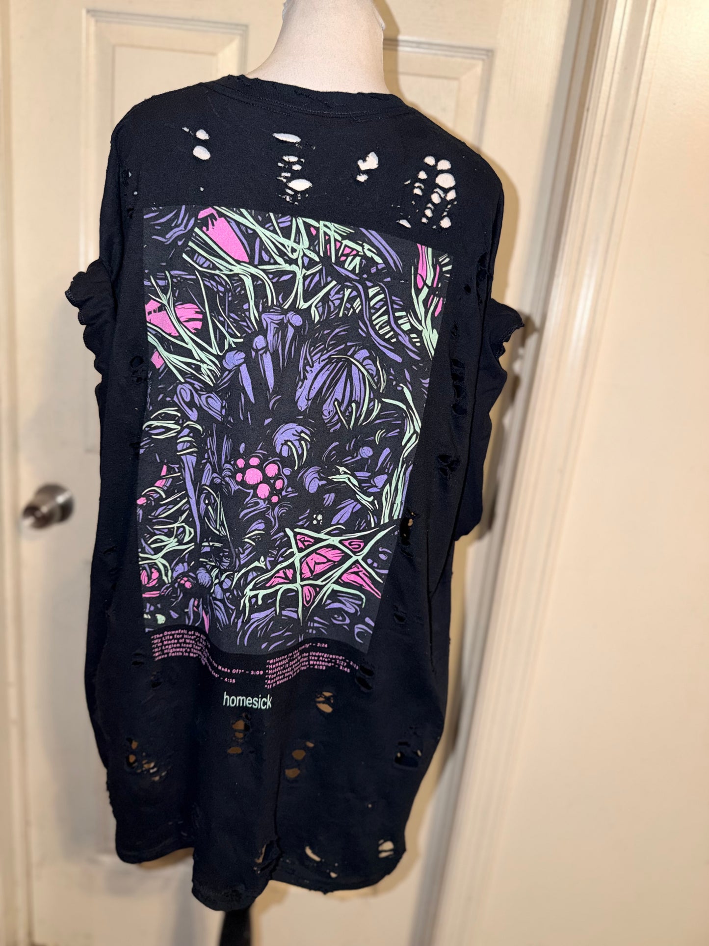 A Day to Remember Double Sided Oversized Distressed Tee