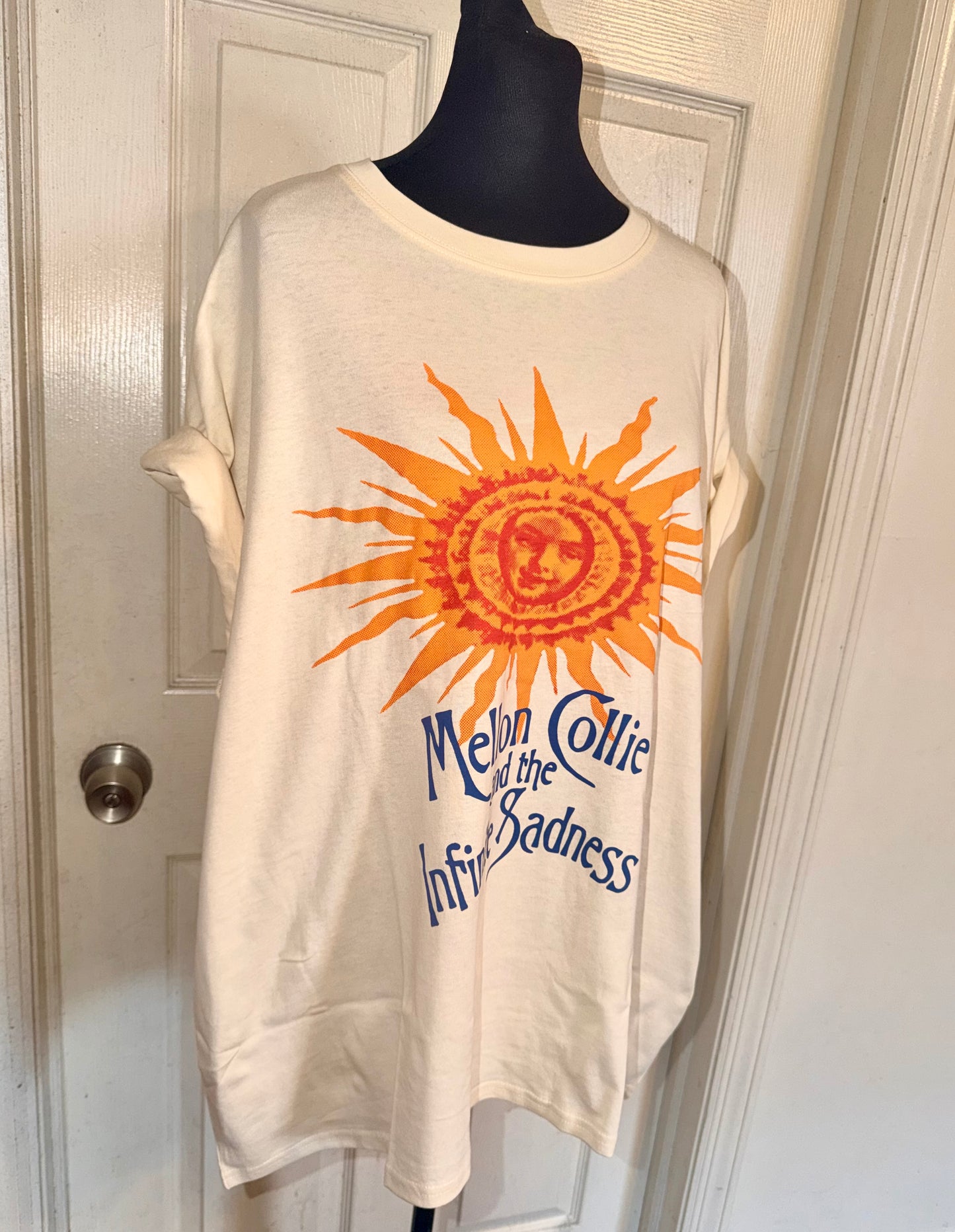 The Smashing Pumpkins Oversized Distressed Tee