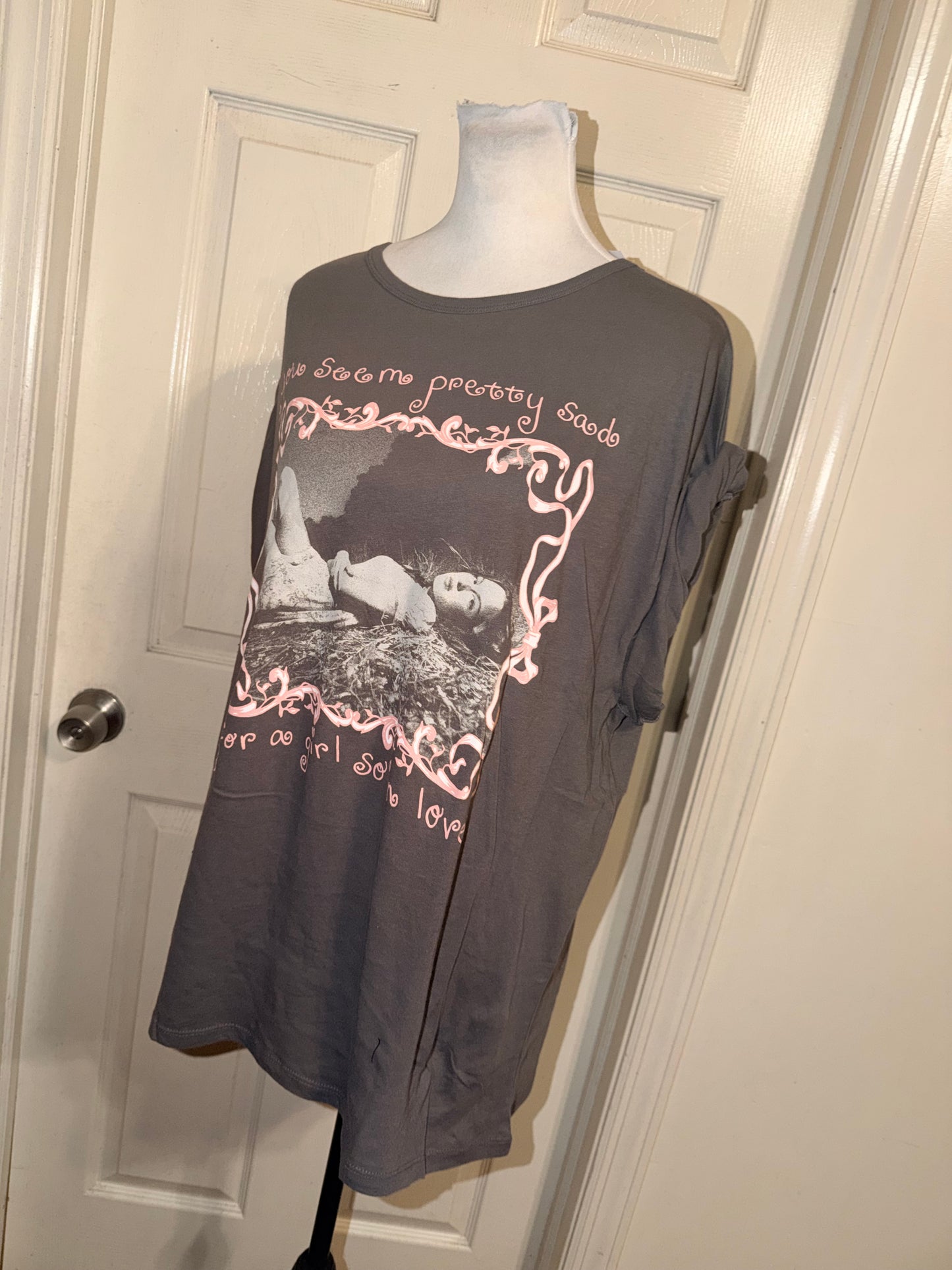 Olivia Rodrigo Oversized Distressed Tee