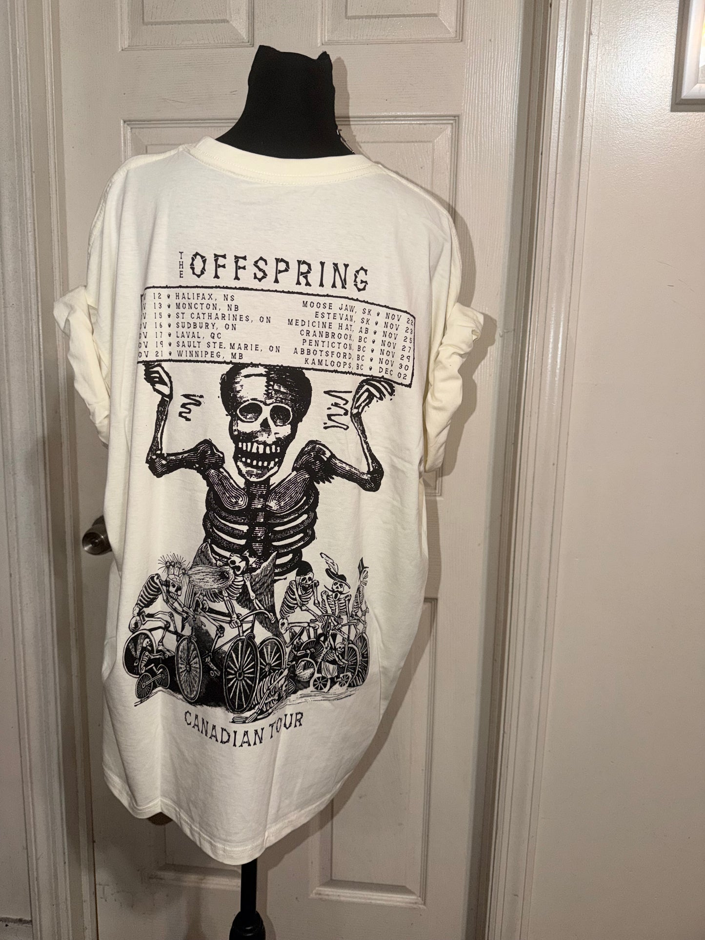 The Offspring Double Sided Oversized Distressed Tee