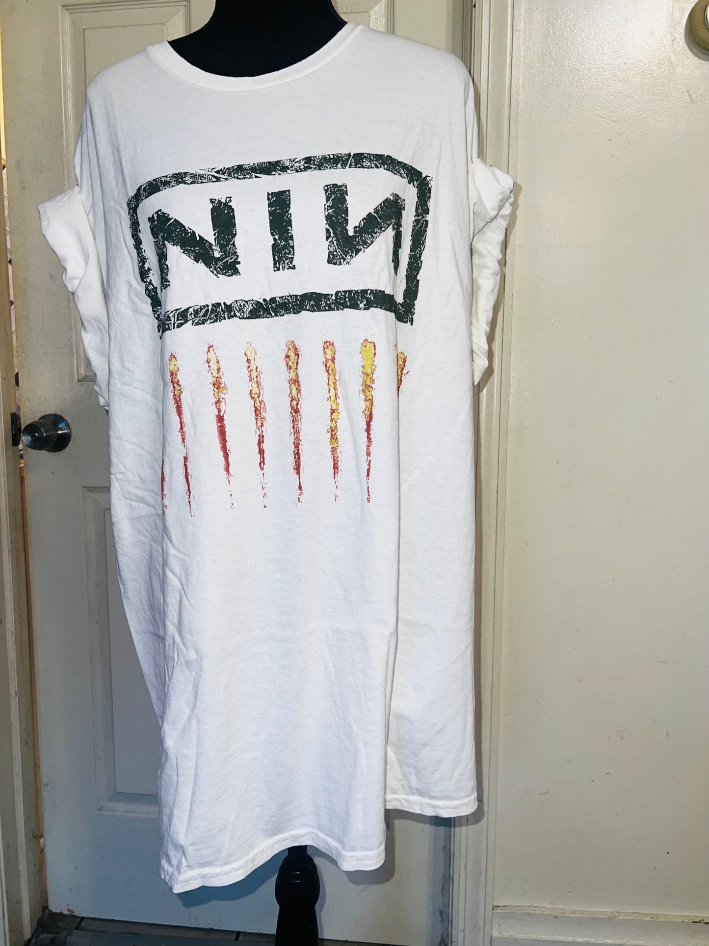 Nine Inch Nails Oversized Distressed Tee