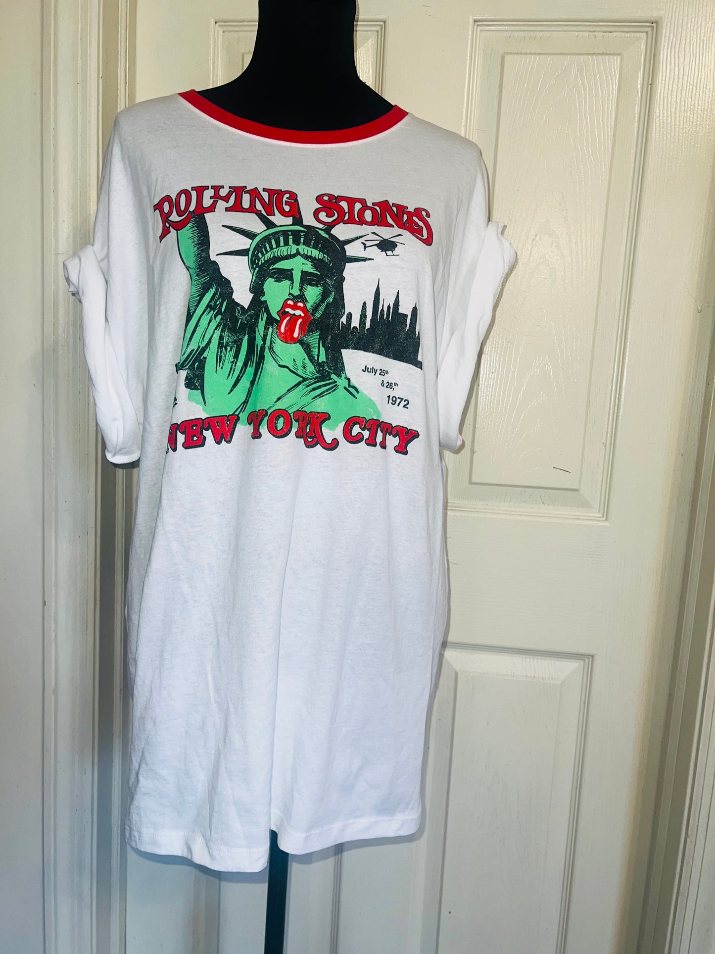 Rolling Stones Oversized Distressed Ted