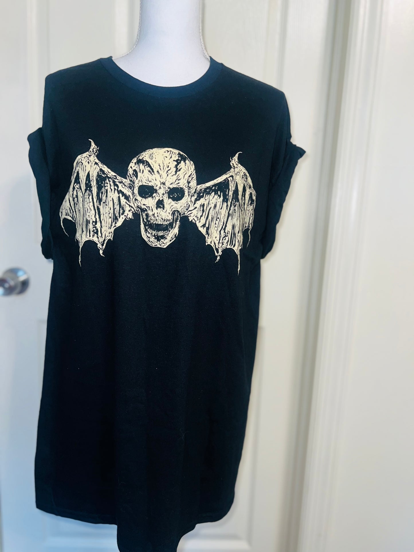 Avenged Sevenfold Double Sided Oversized Distressed Tee