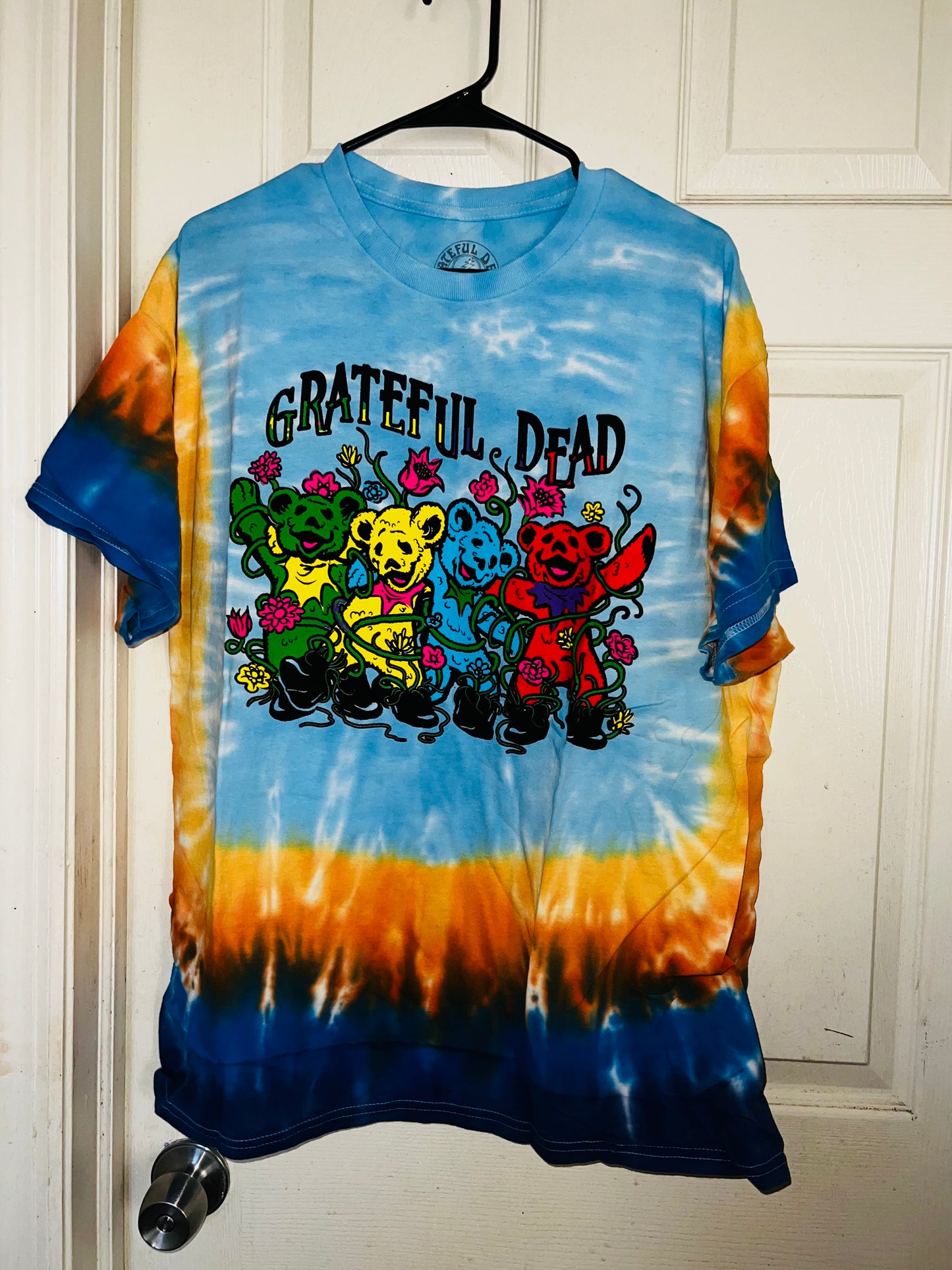 Grateful Dead Tie Dye Oversized Distressed Tee