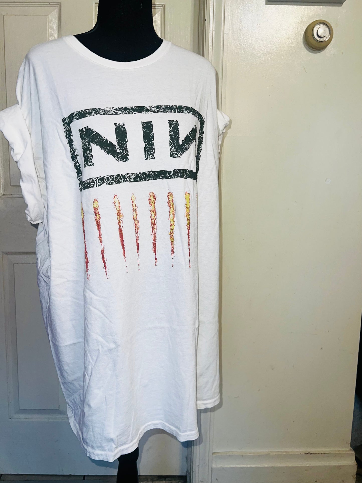 Nine Inch Nails Oversized Distressed Tee