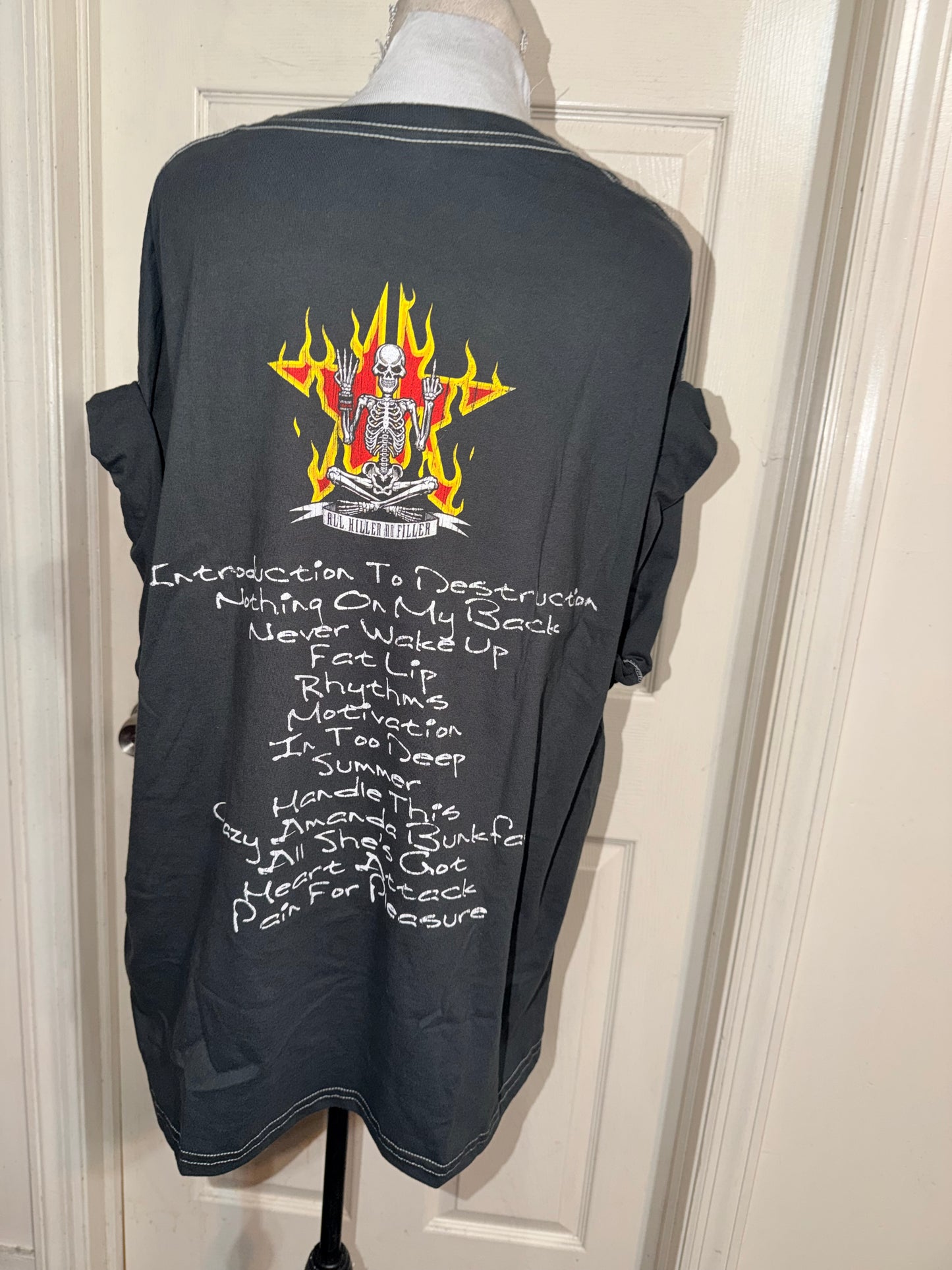 Sum 41 Double Sided Oversized Distressed Tee