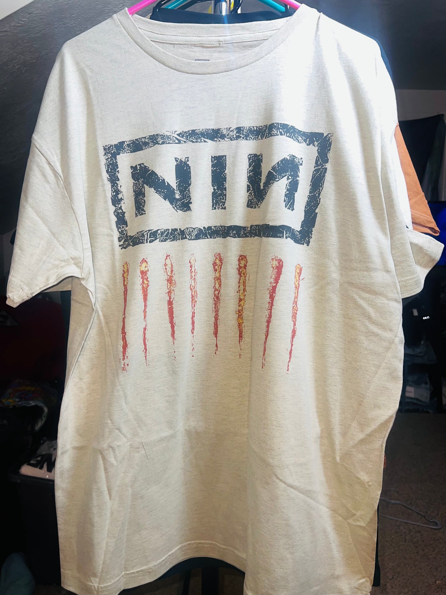 Nine Inch Nails Oversized Distressed Tee