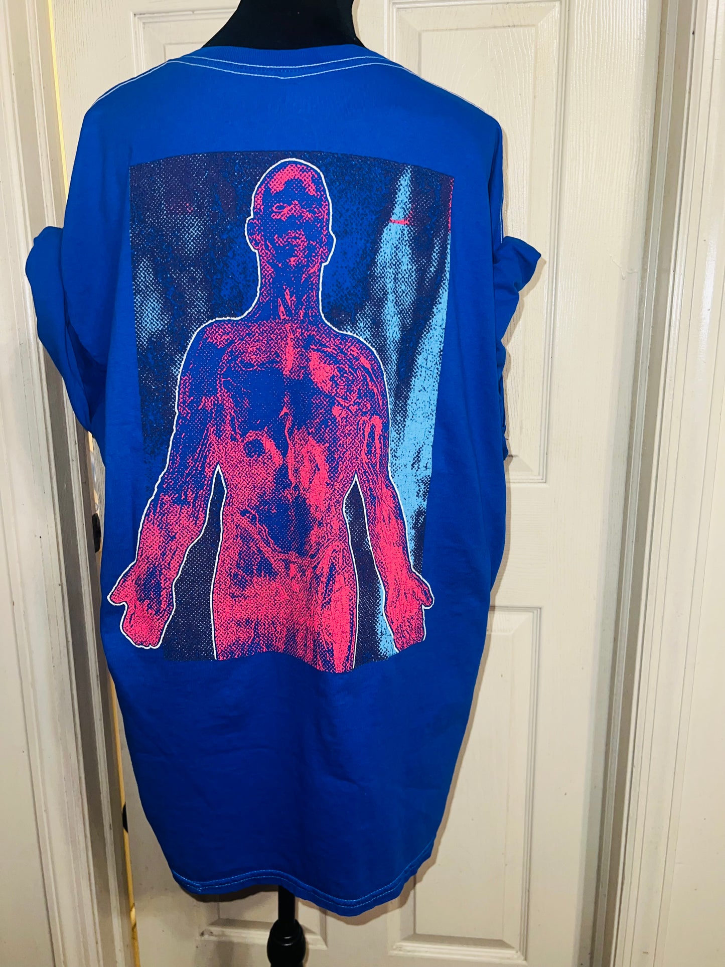 Nirvana Double Sided Oversized Distressed Tee