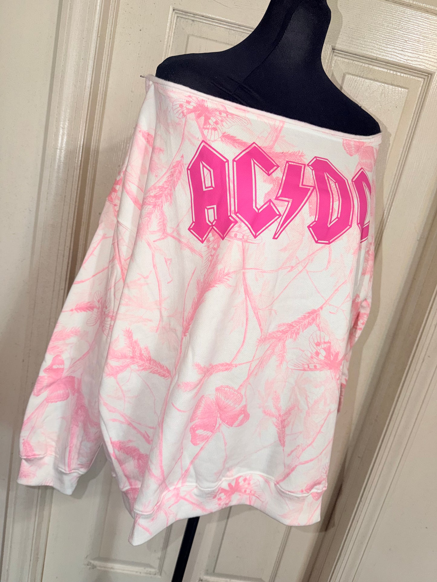 AC/DC OFTS Oversized Distressed Sweatshirt