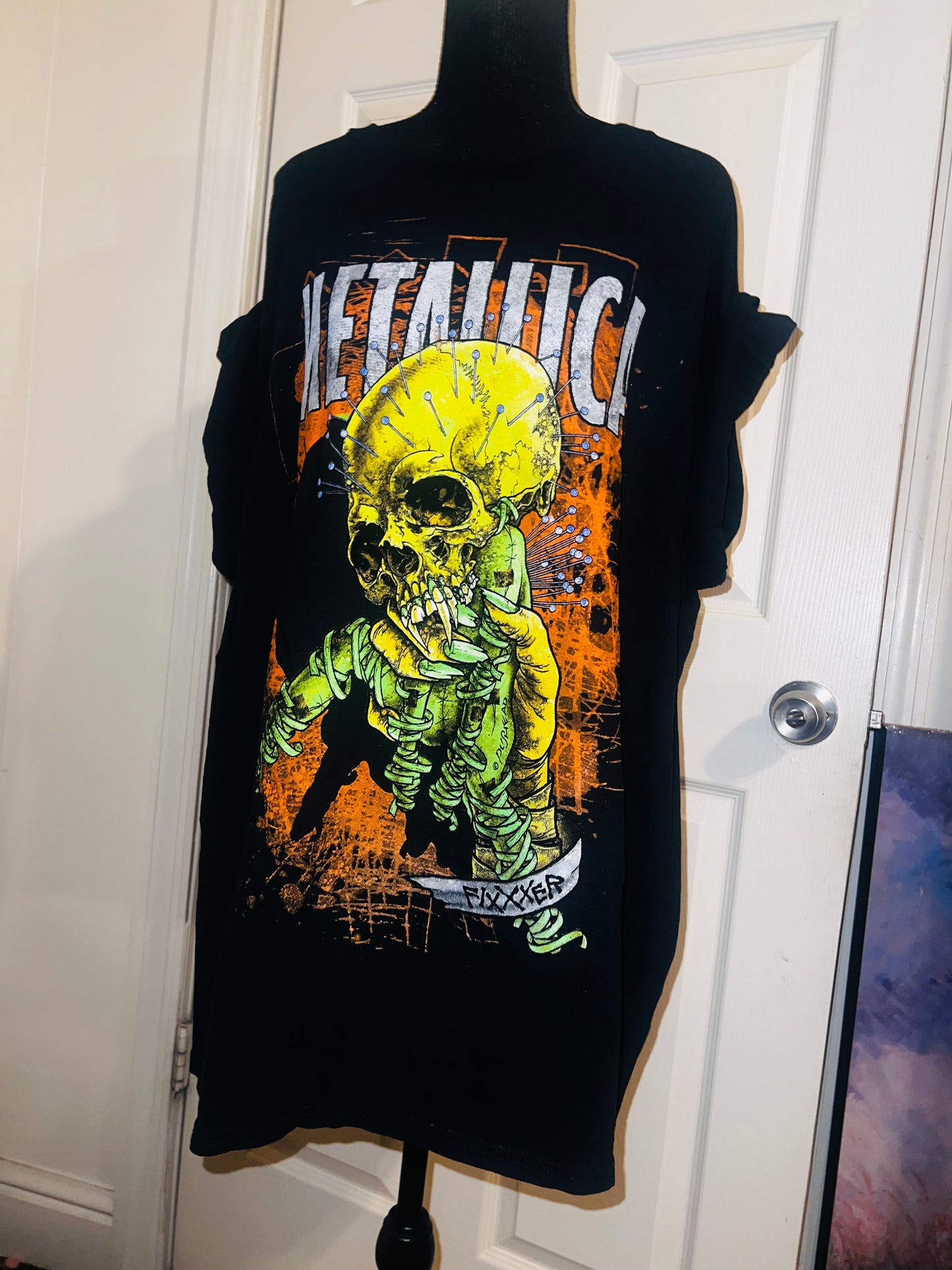 Metallica Fixxer Oversized Distressed Tee