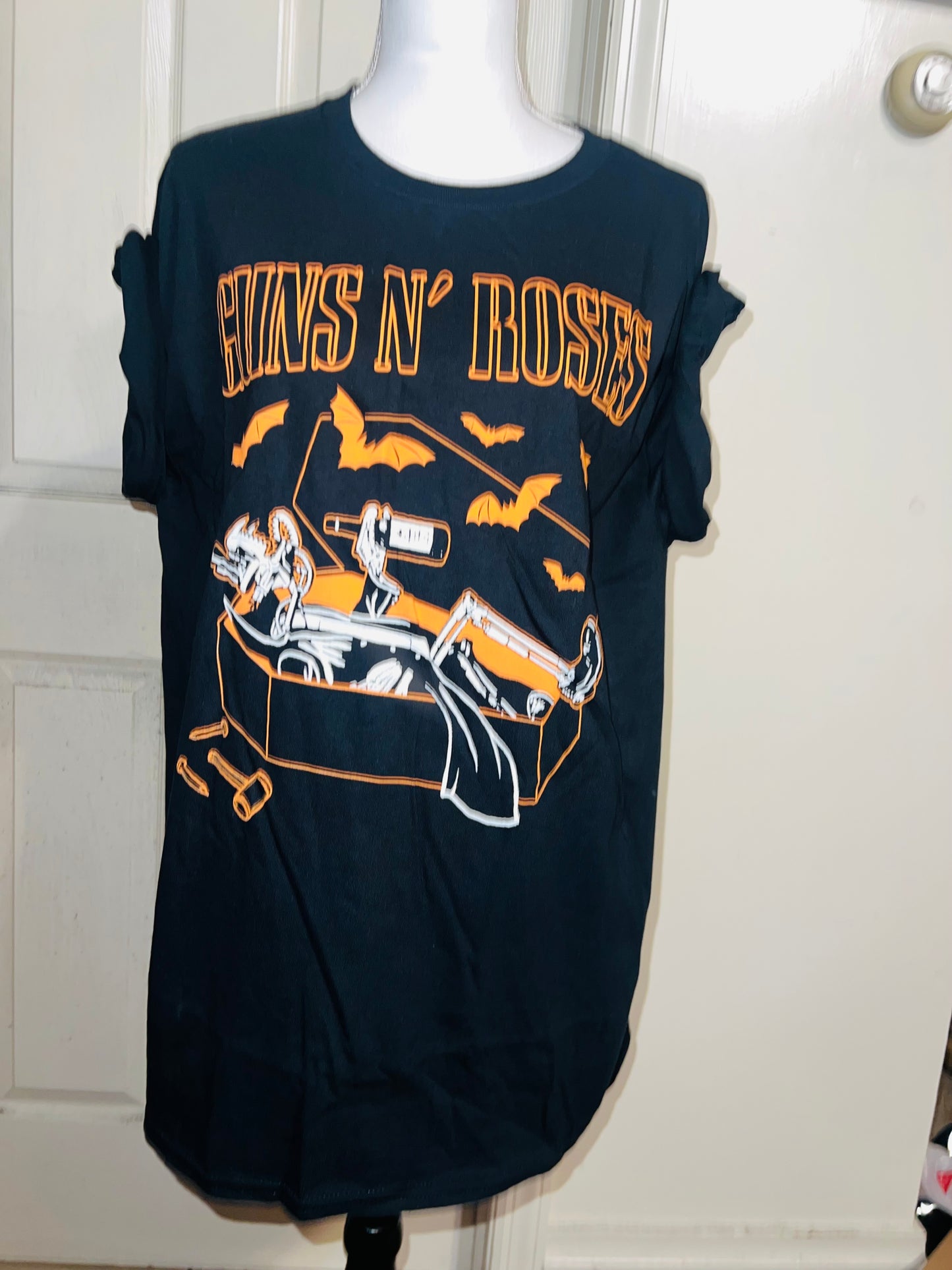 Guns n Roses Halloween Oversized Distressed Tee