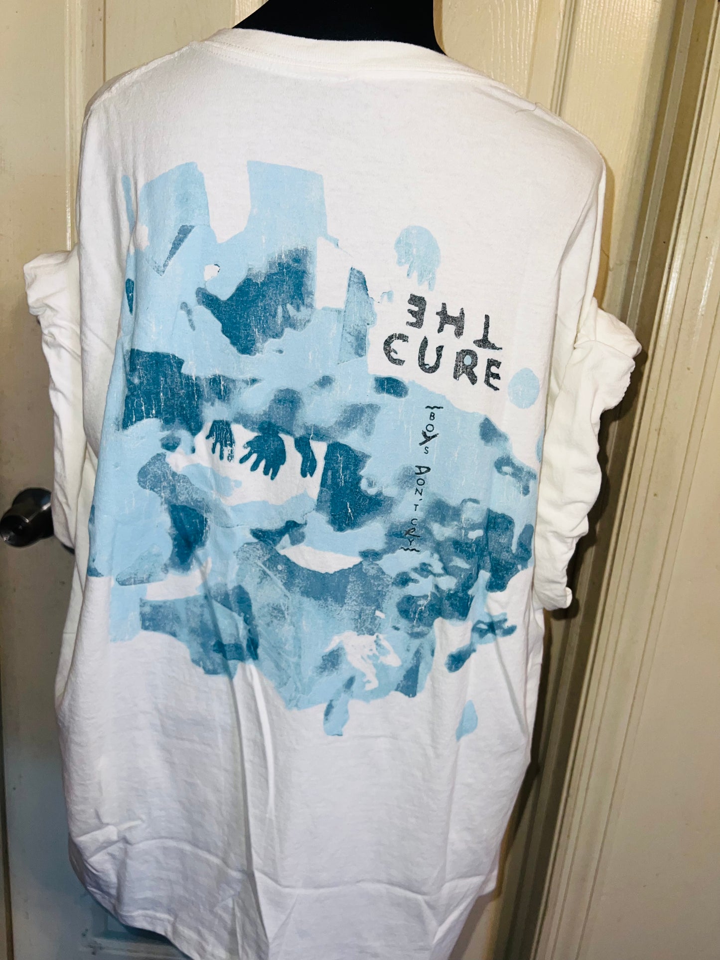 The Cure Double Sided Oversized Distressed Tee
