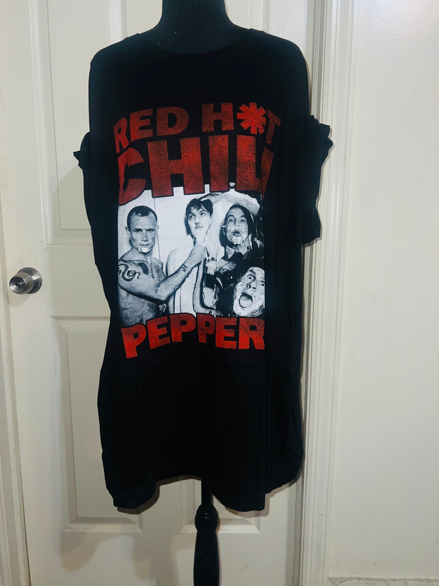 Red Hot Chili Peppers Oversized Distressed Tee