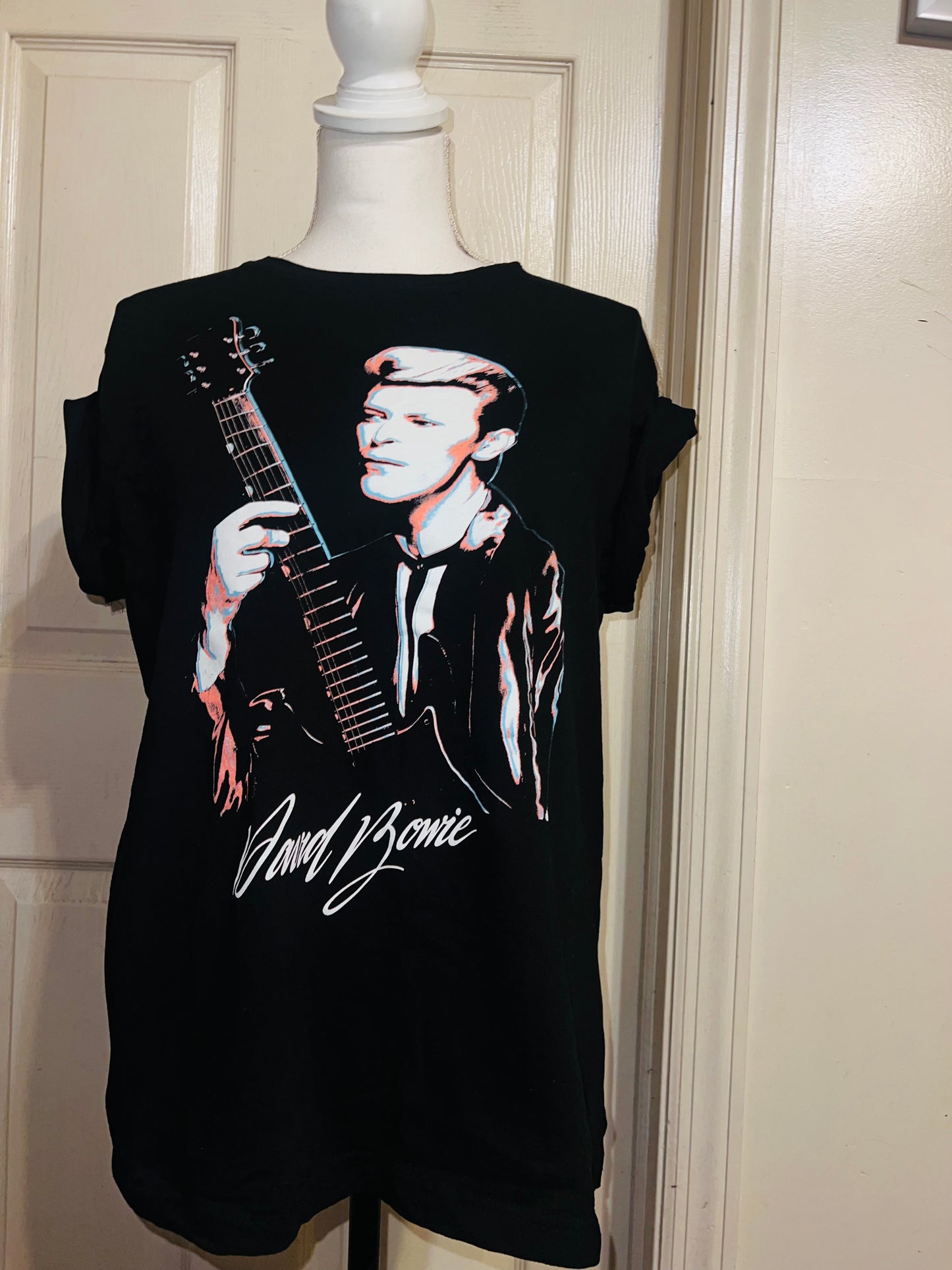 David Bowie Oversized Distressed Tee