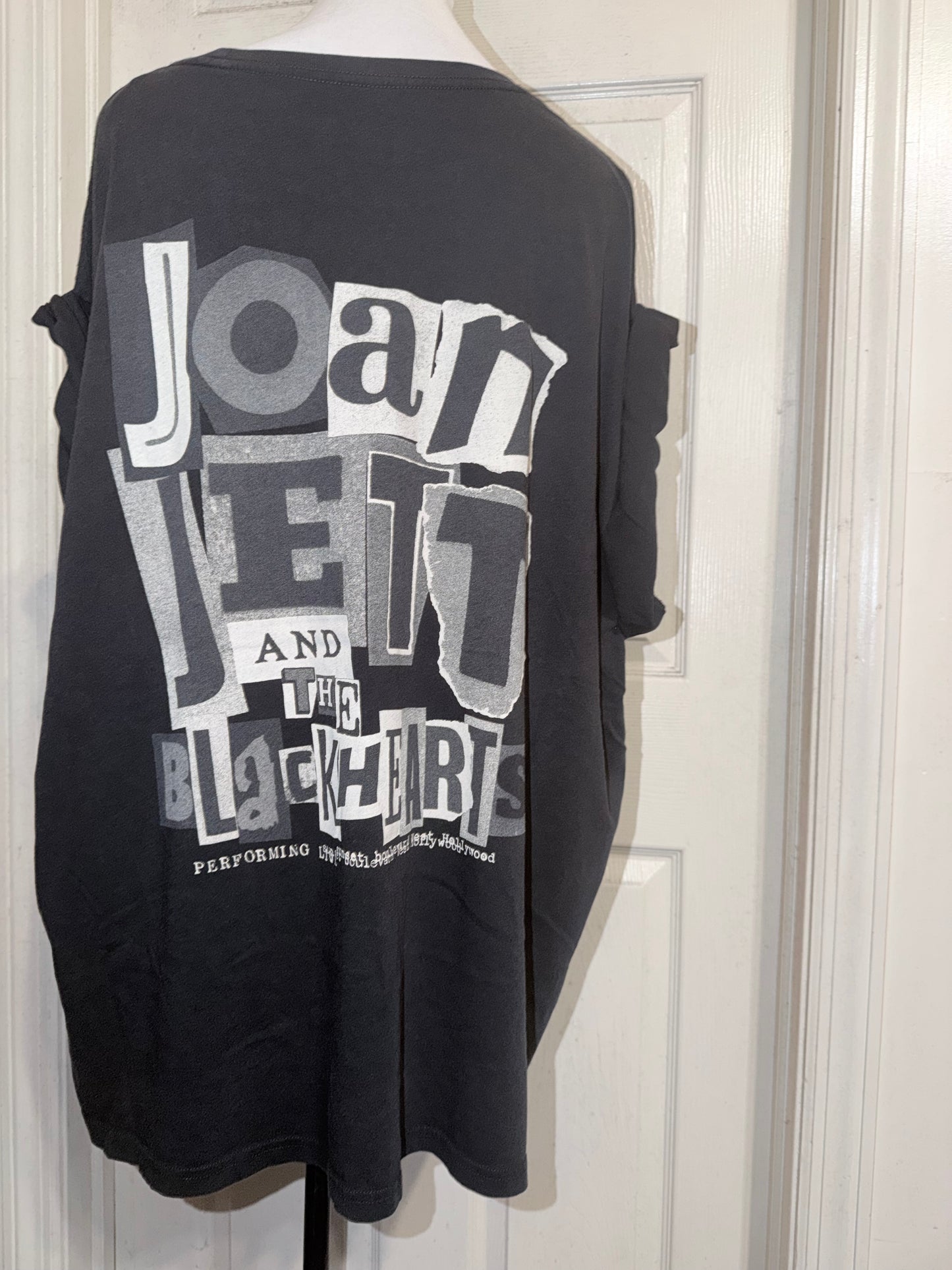 Joan Jett and the Blackhearts Double Sided Oversized Distressed Tee