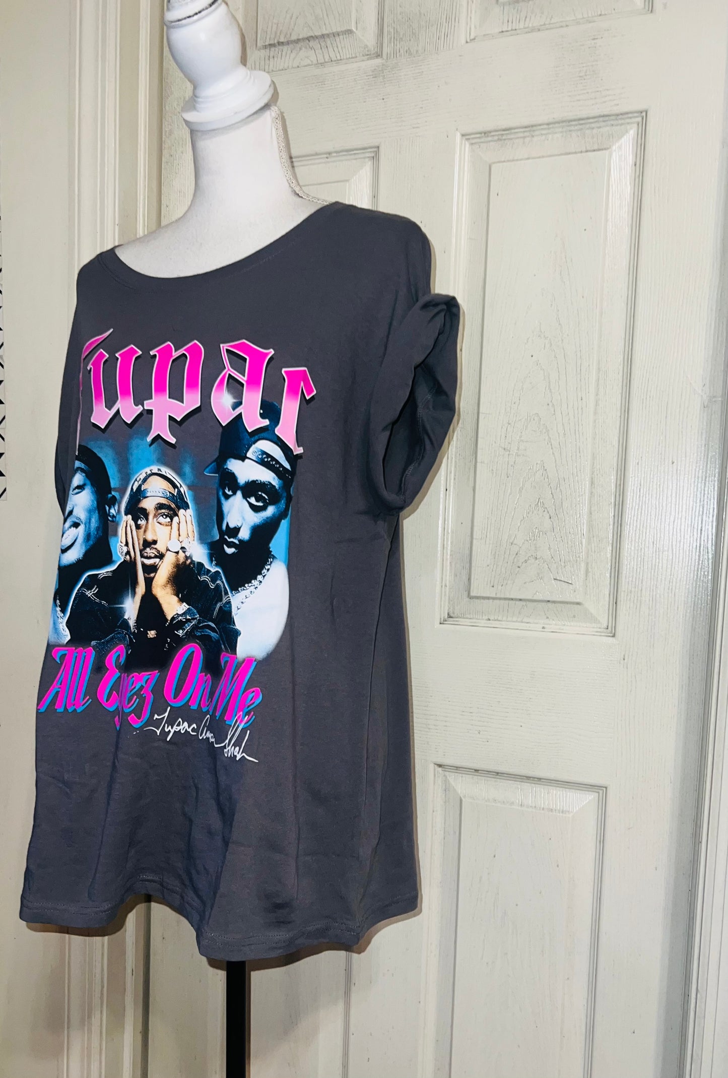 Tupac Oversized Distressed Tee