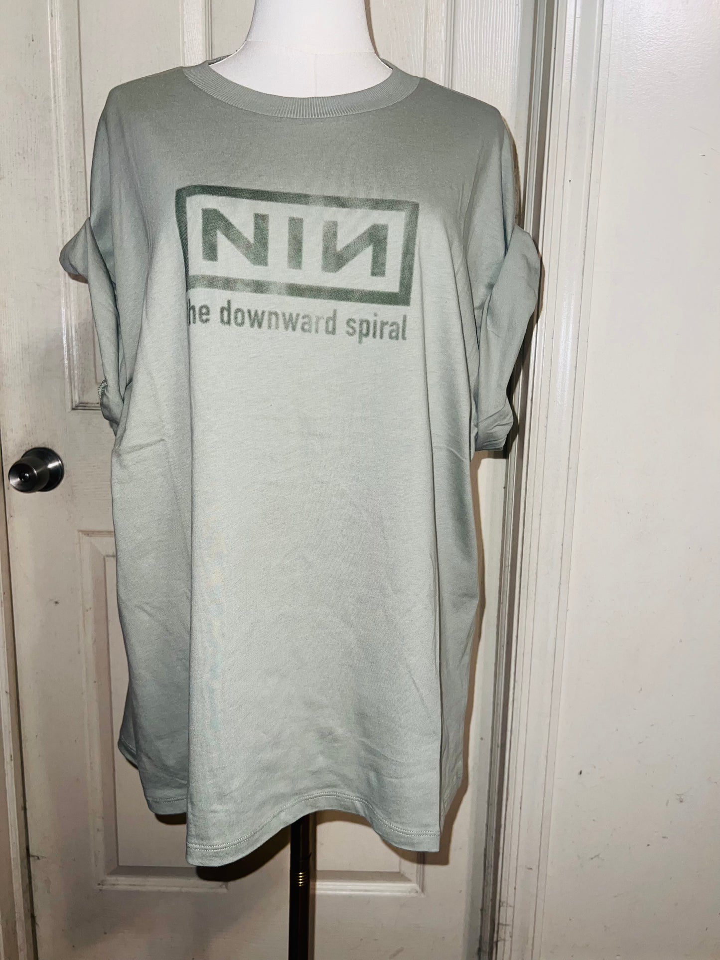 Nine Inch Nails Double Sided Oversized Distressed Tees