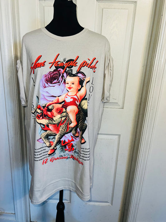 Stone Temple Pilots Oversized Distressed Tee
