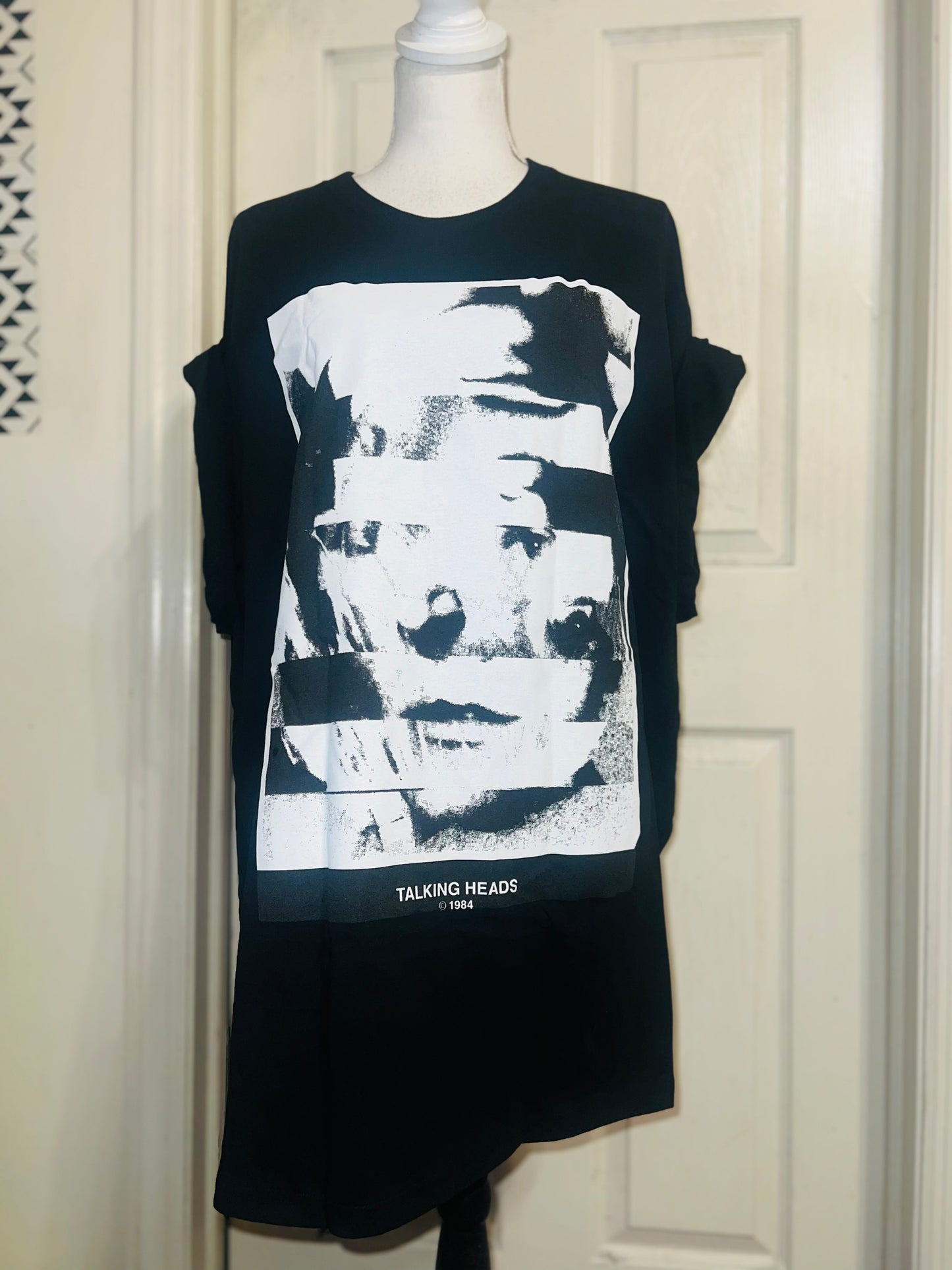 The Talking Heads Double Sided Oversized Distressed Tee