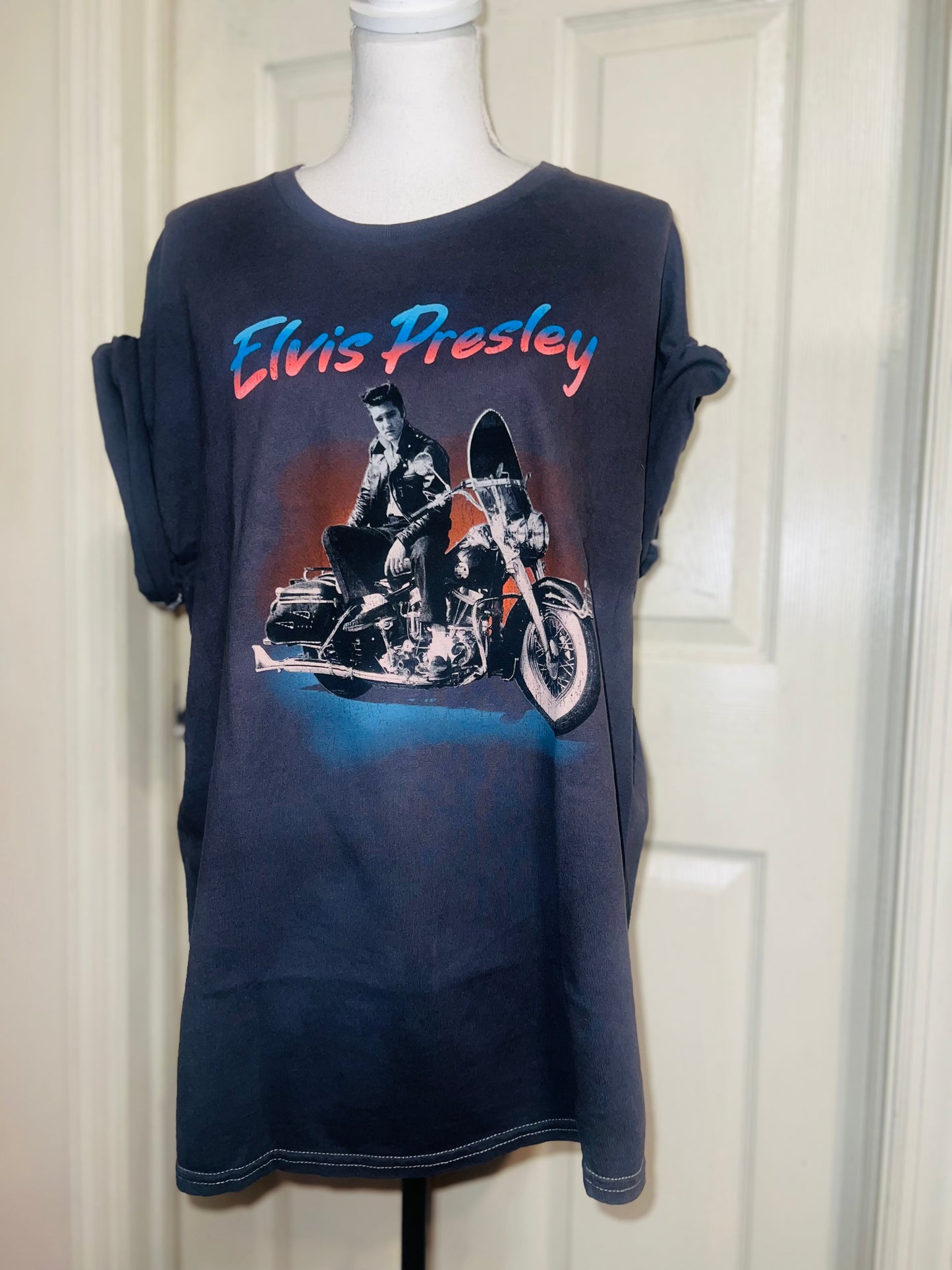 Elvis Oversized Distressed Tee