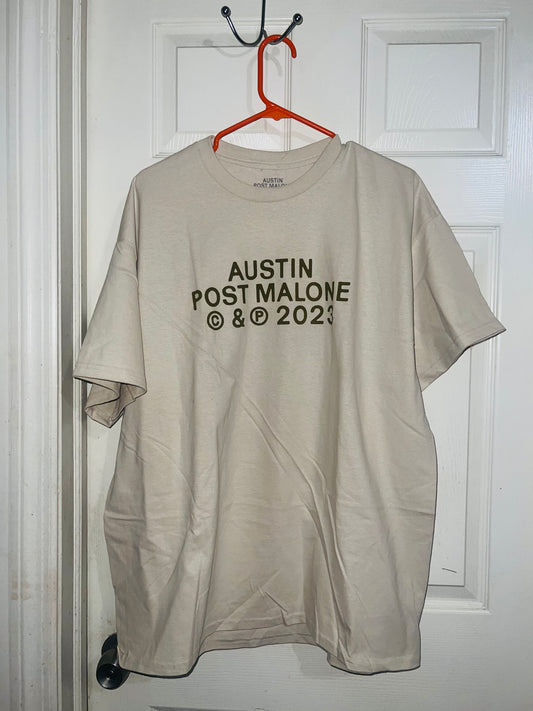 Post Malone Austin Double Sided Distressed Tee