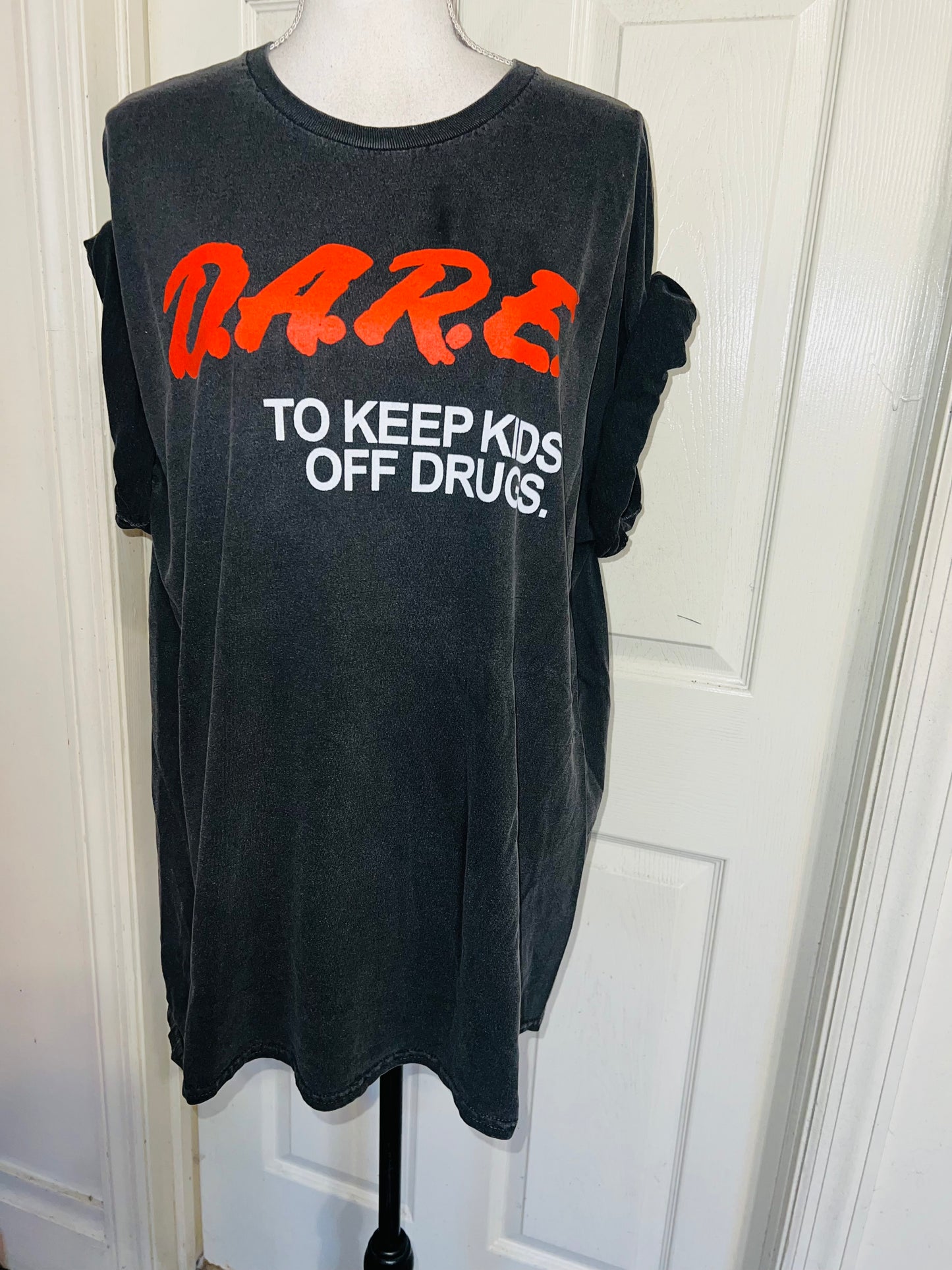 D.A.R.E. Oversized Distressed Tee
