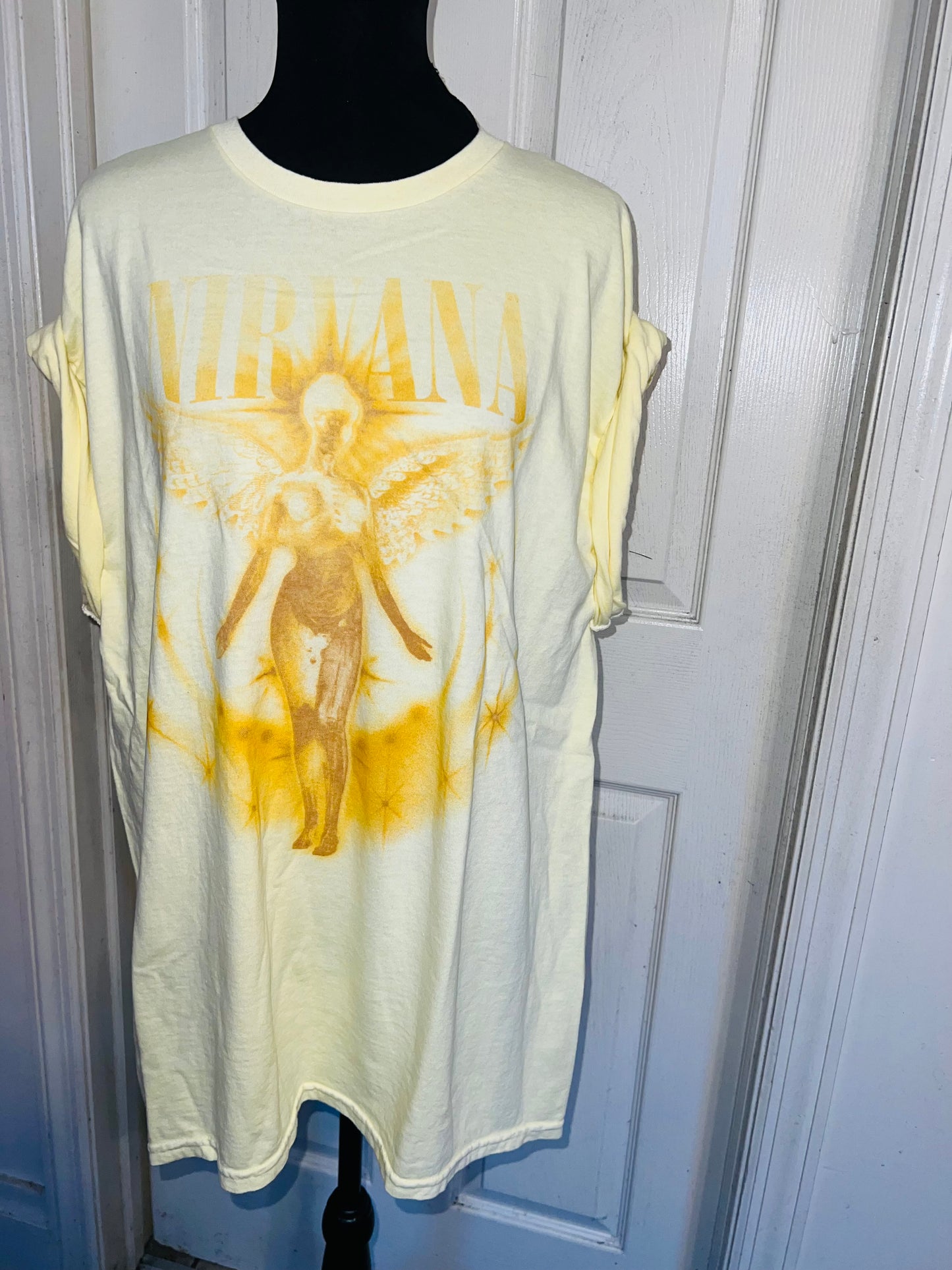 Nirvana Oversized Distressed Tee