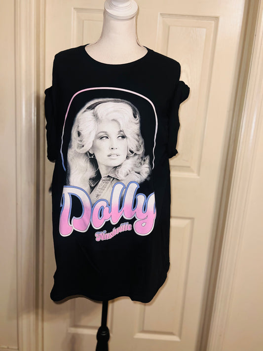 Dolly Parton Oversized Distressed Tee